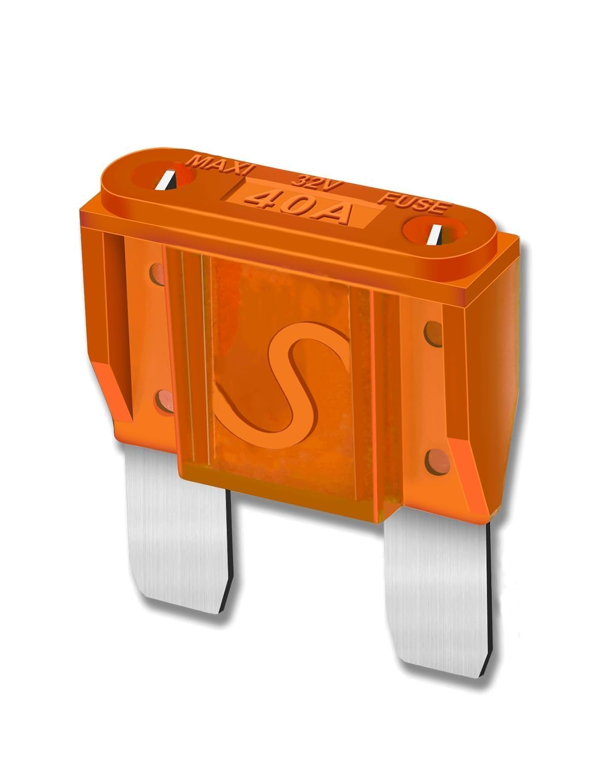 10Pcs 40Amp Maxi Fuses - 40A 32V Automotive Blade Fuse For Auto, Car, Rv, Boat, Truck