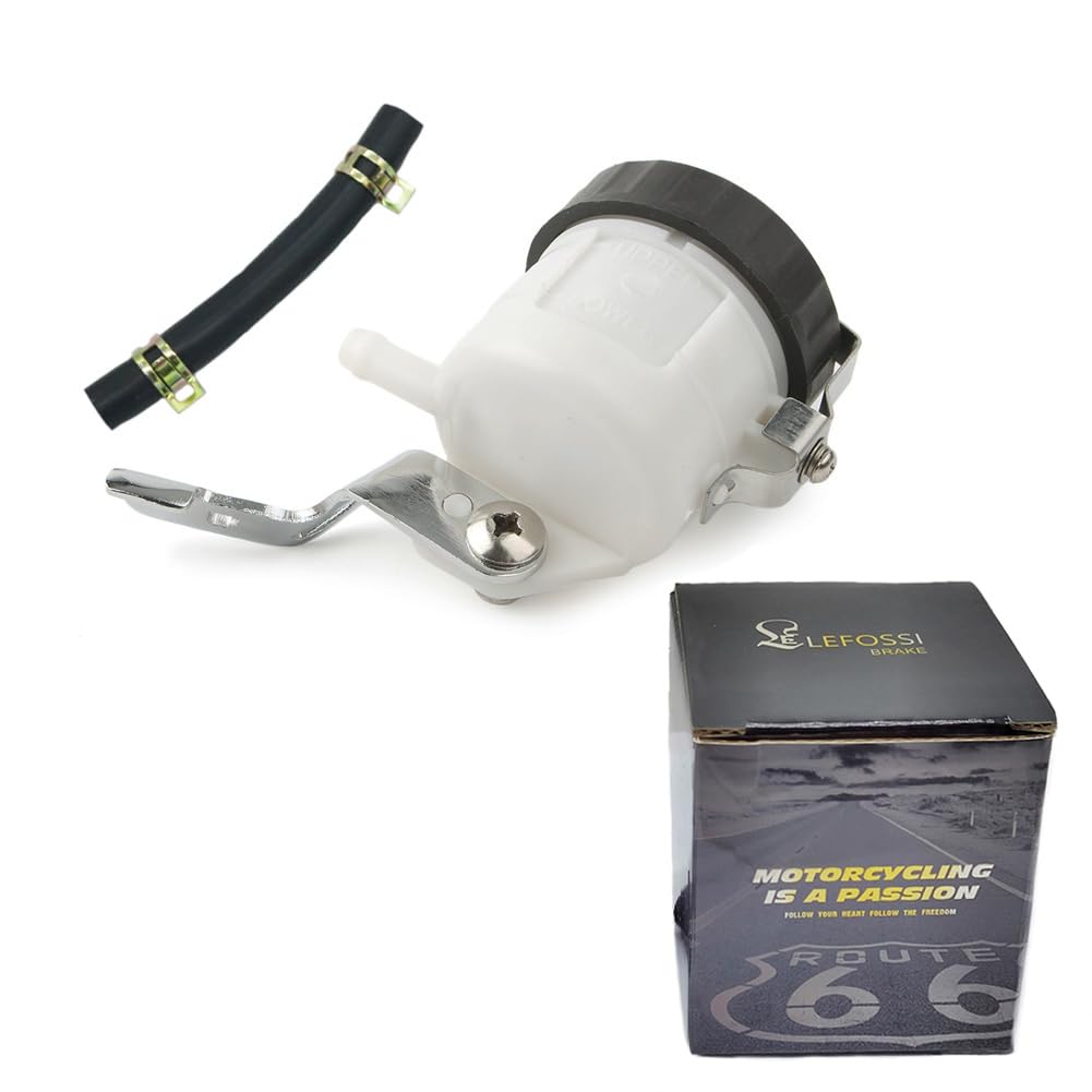 Motorcycle Front Brake Master Cylinder Brake Pump Tank Oil Cup Fluid Bottle Reservoir W/Bracket Aftermarket Part Compatible With For Suzuki Gsxr 600 1997-2005 Gsxr 750 2000-2005 Gsxr 1000