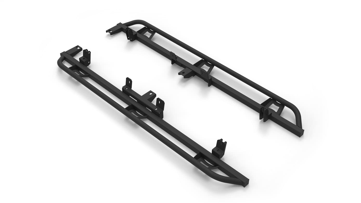 Realtruck Trail Sliders For Nissan Frontier | Cab Length, Heavy Duty 2' Tubing, Textured Black | Tsn22Cc-Tx | Fits 2022-2024 Nissan Frontier Crew Cab,