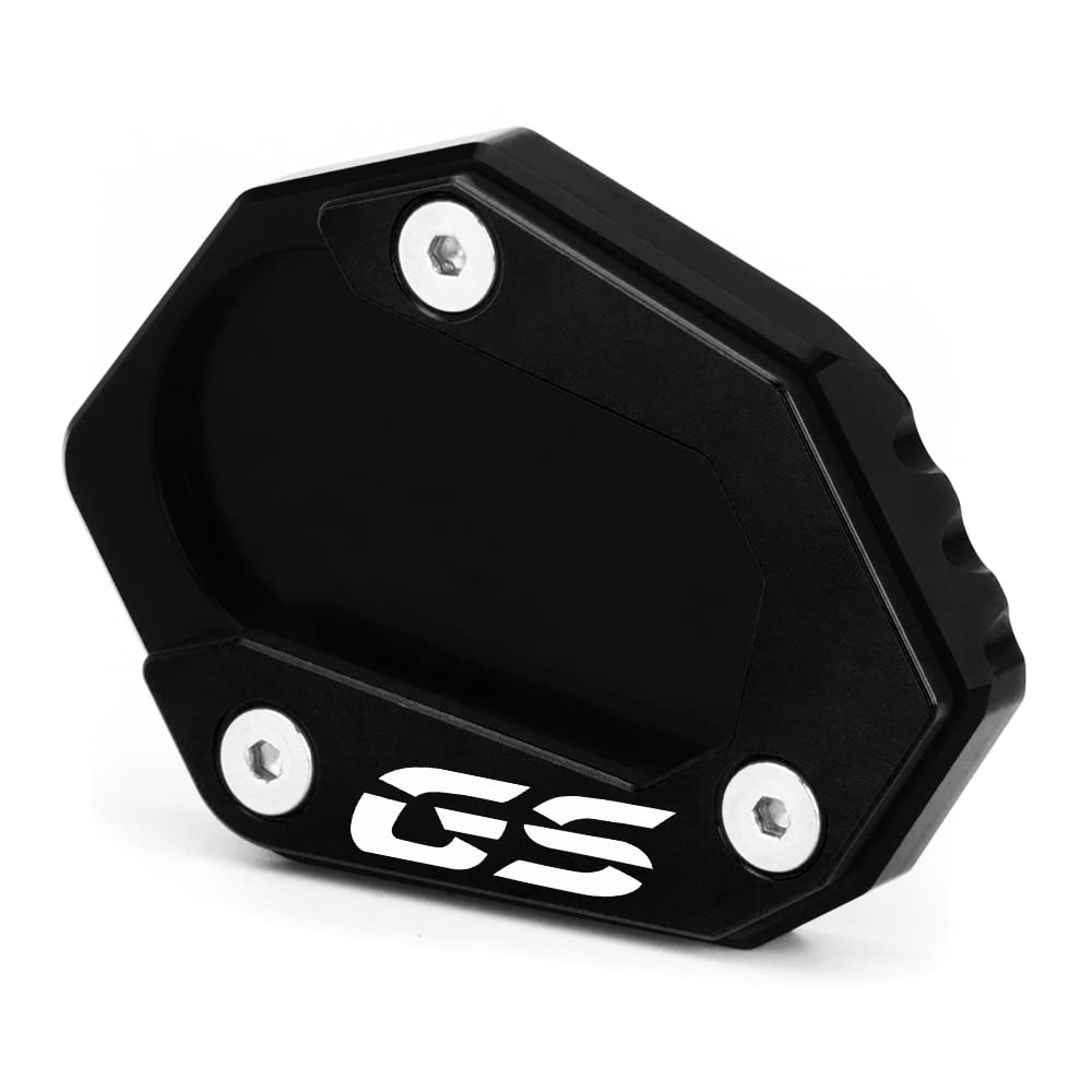 Modeer For Bmw F750Gs F850Gs Adventure 2018-2023 Motocycle Cnc Aluminium Kickstand Pad Foot Side Stand Enlarge Extension Pad F750 F850 Gs Adv Accessories Color Black