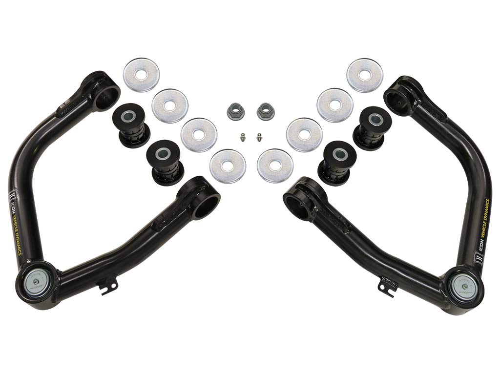 Icon Tubular Front Upper Control Arm W/Delta Joint Kit, Compatible With 2007-21 Toyota Tundra, 58460Dj