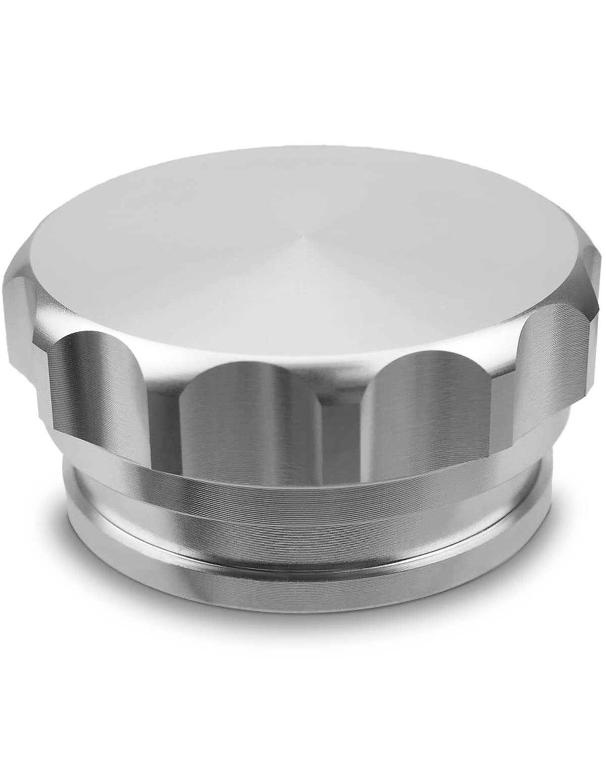Od 2'/50.8Mm Aluminium Alloy Fuel Cap Weld On Filler Neck Oil Tank Cap Silver