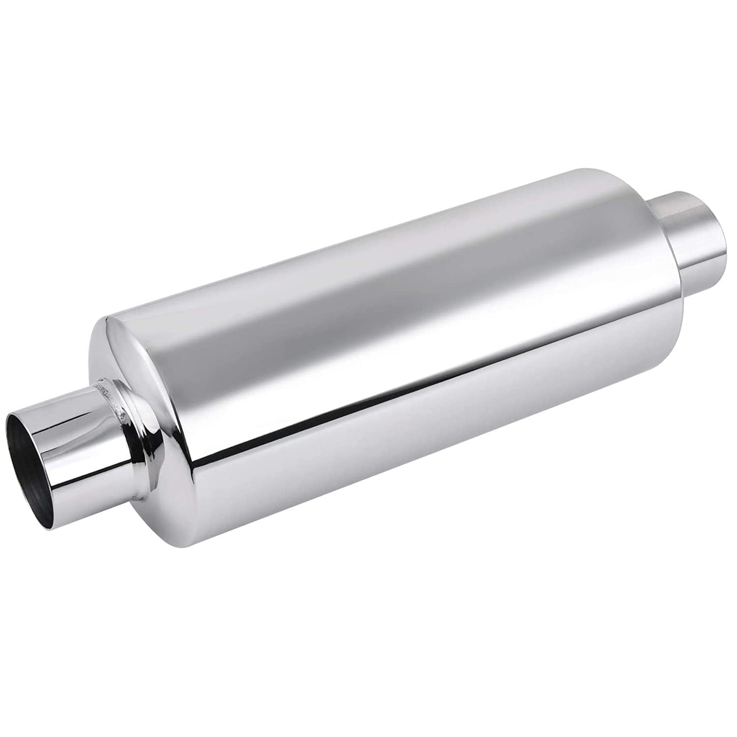 Evil Energy 2' Resonator Muffler Stainless Steel (2.0 Inch Inlet/Outlet, 13.8' Length)