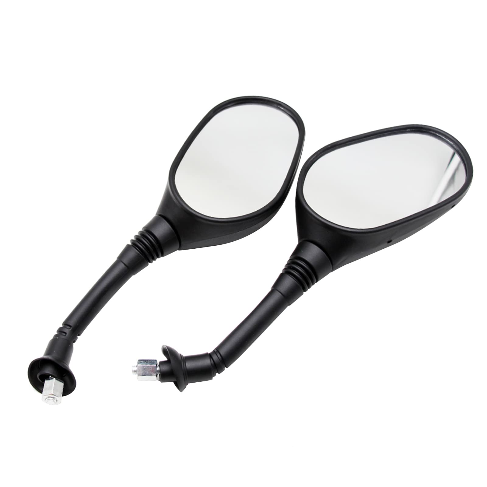 PRO BAT 8mm Rear View Mirror for Motorcycle, Scooter, ATV - Fits GY6 50cc 125cc 150cc 250cc - 1 Pair, Durable & Stylish