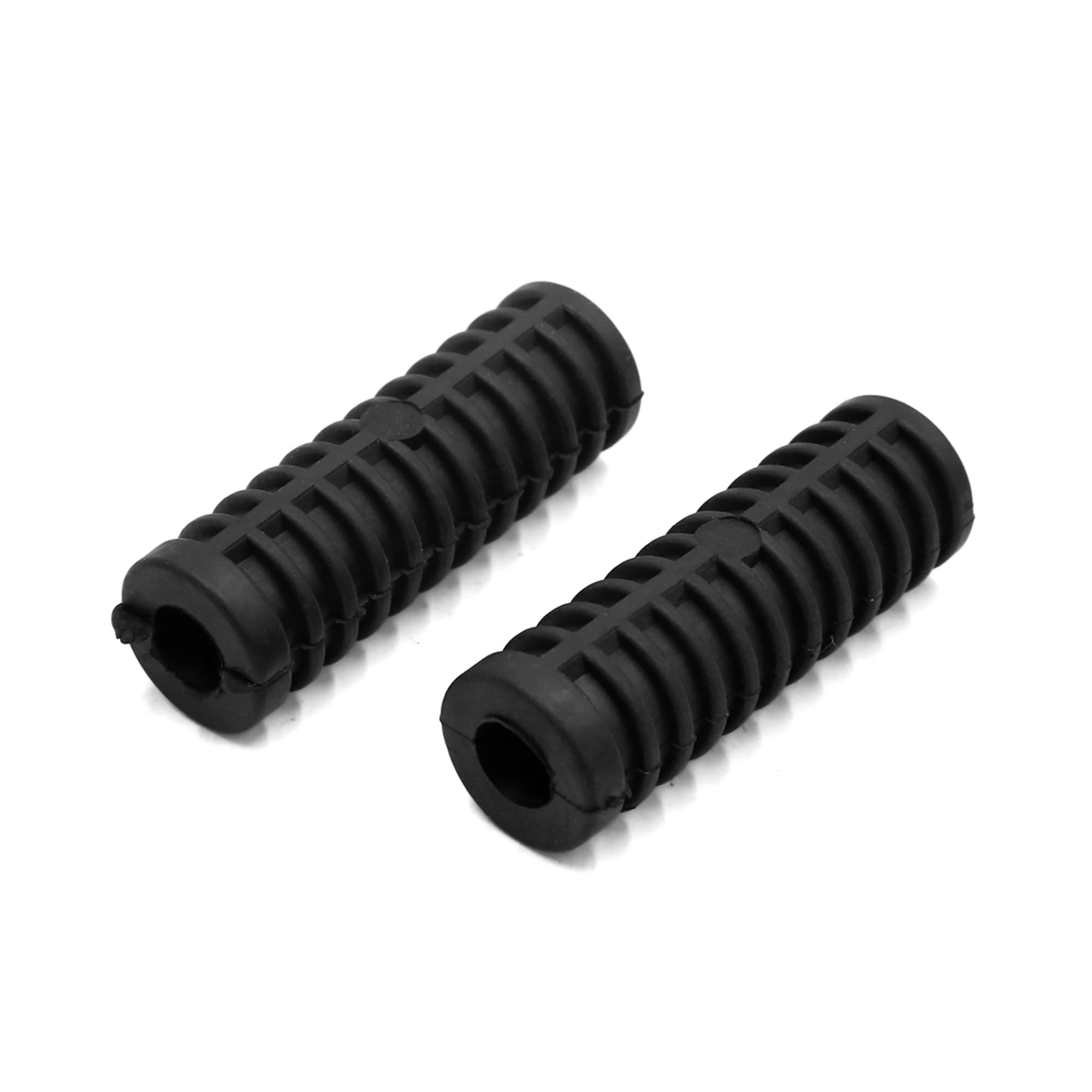 Uxcell 1 Pair 15Mm Rubber Nonslip Footrest Pedal Foot Peg Cover Shell Black For Motorcycle