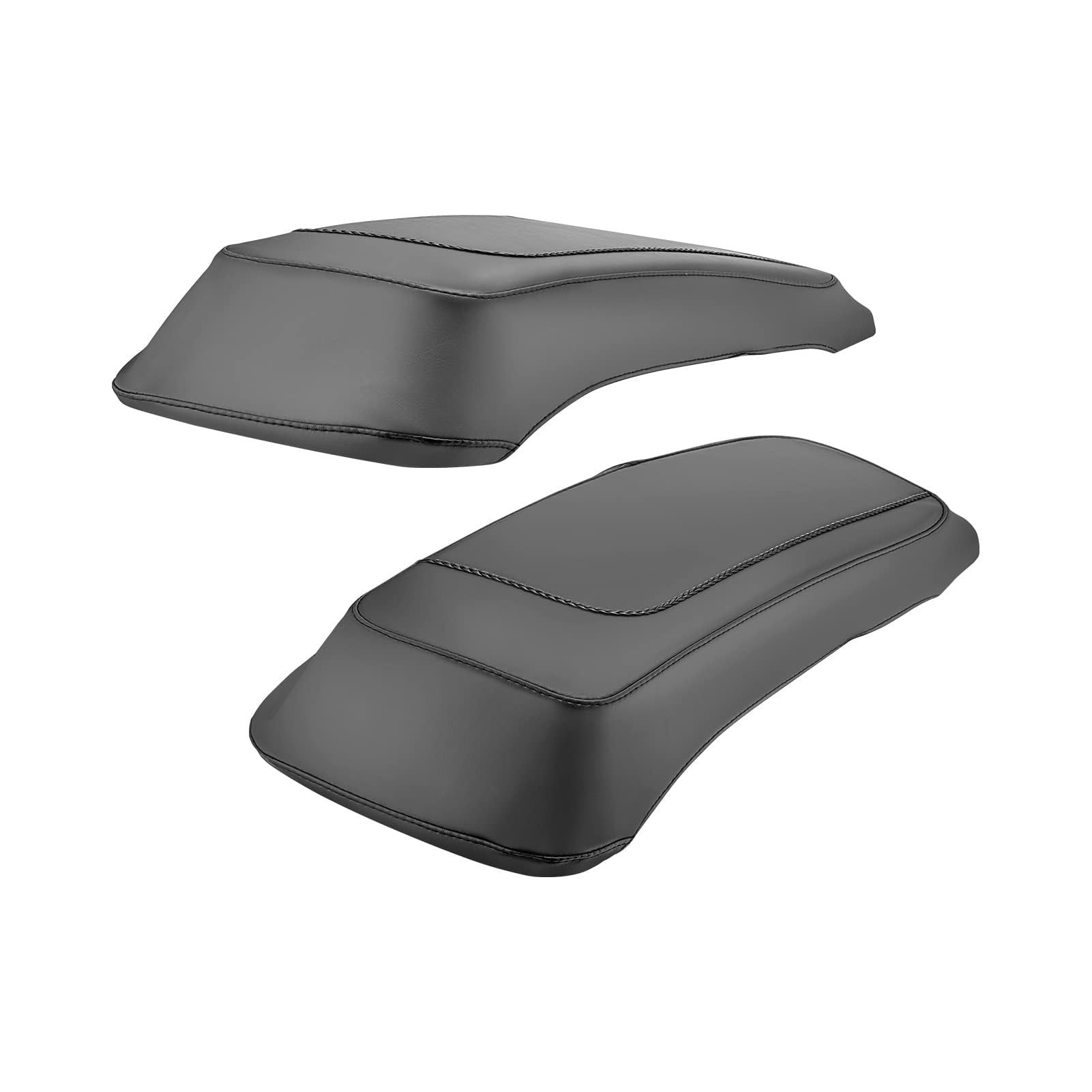 Dasen Saddlebag Speaker Lid Bra Protective Covers Pu Leather Compatible With 1993-2013 Harley Touring Road King Electra Road Street Glide