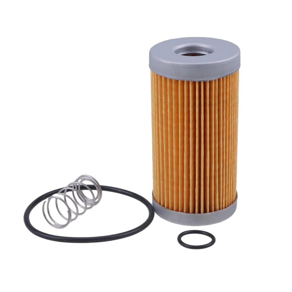 Ieqfue 15521-43160 19244-87110 1A001-43160 Fuel Filter With O-Ring & Spring Compatible With Kubota L235 L2550 L3750 M4700 M4700Dt M4900 V1502 V1903 Engine