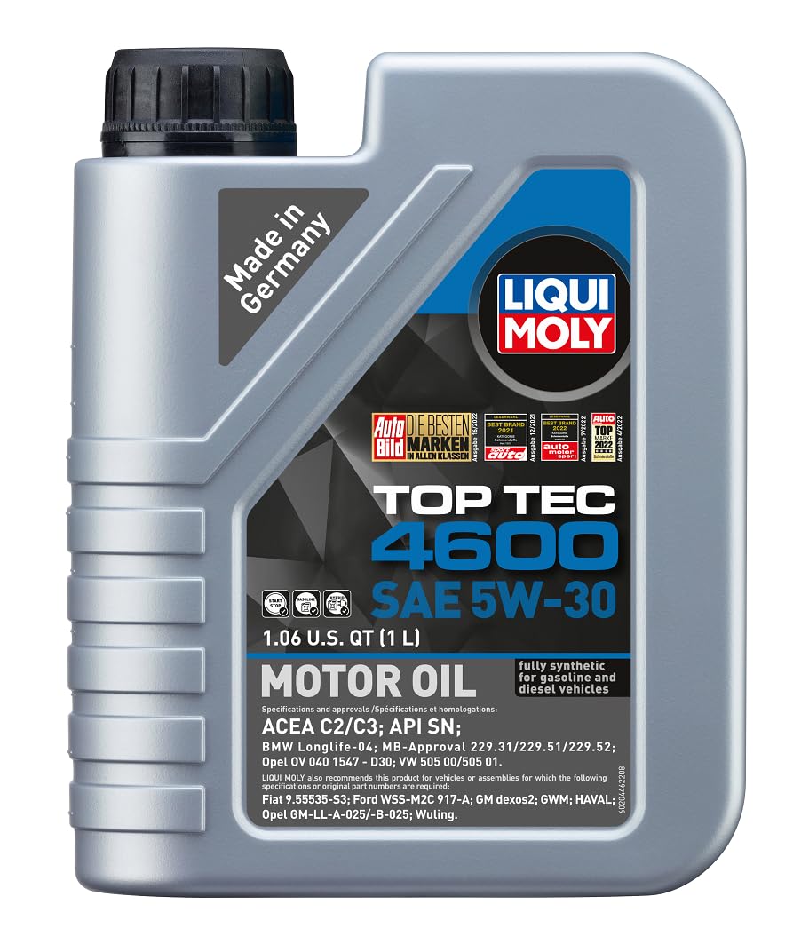 Liqui Moly Top Tec 4600 Sae 5W-30 | 1 L | Fully Synthetic Engine Oil | Sku: 20446