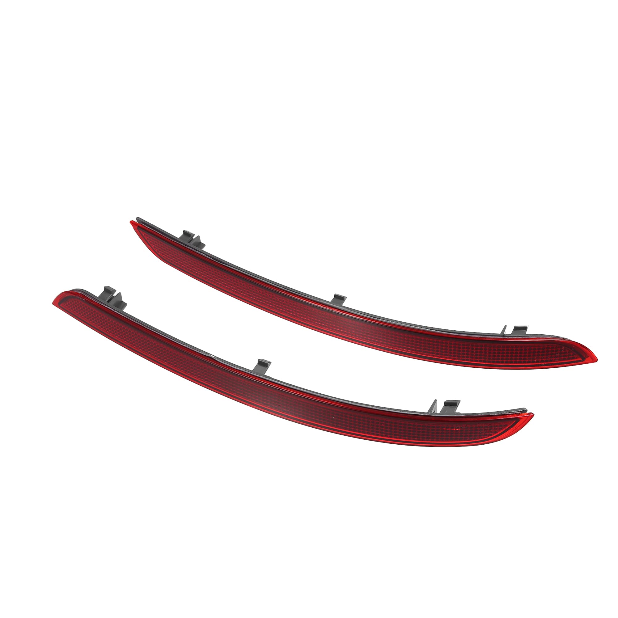 A Absopro Rear Bumper Reflector Light 1668200074 For Mercedes Benz W166 Ml350 Ml400 Ml500 Ml550 Ml63Amg 2012-2015 Abs Red Gray