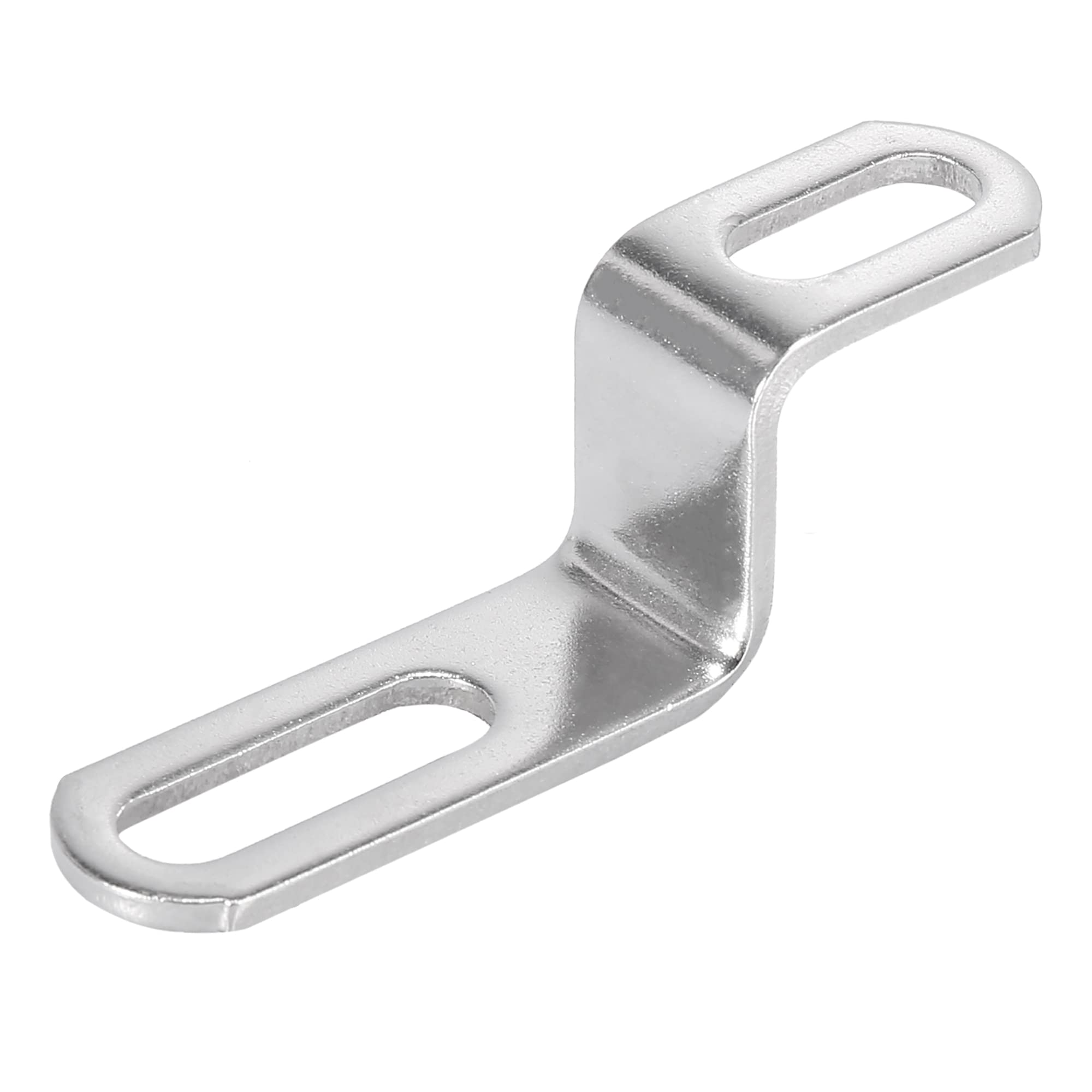 Motoforti 20Mm 30Mm 0.8' 1.18' Motorcycle Exhaust Pipe Bracket Z Shape Muffler Mounting Clamp Stainless Steel Silver Tone