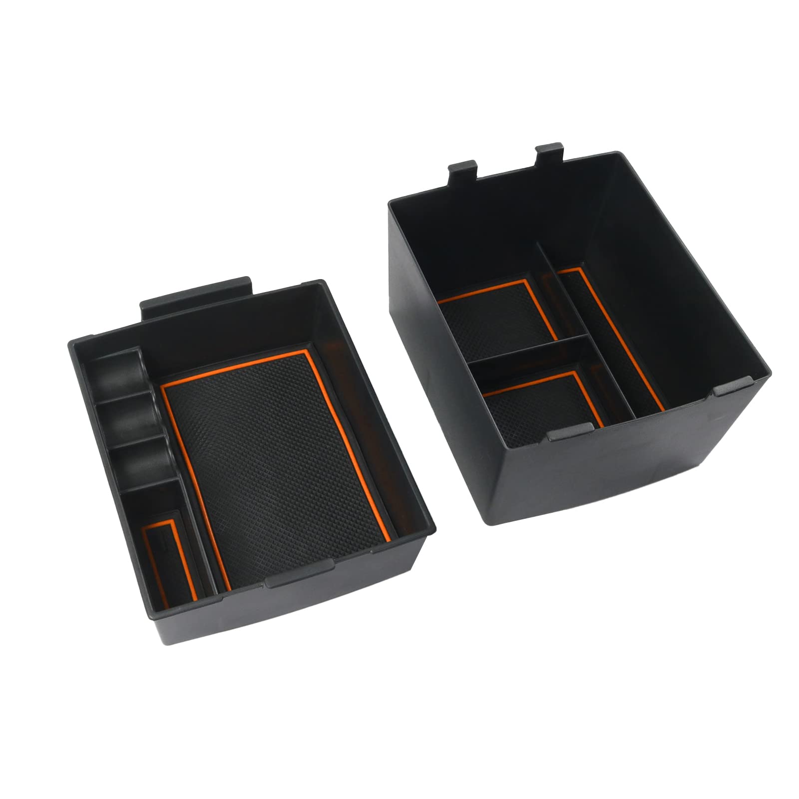 Shaohao For 2023 2024 2025 Ford Maverick Center Console Organizer, Fit For 2022 2023 2024 2025 Ford Maverick Accessories Xl/Xlt/Lariat 2022-2025 Maverick Pickup Truck Storage Box Insert Organizer 2Pcs