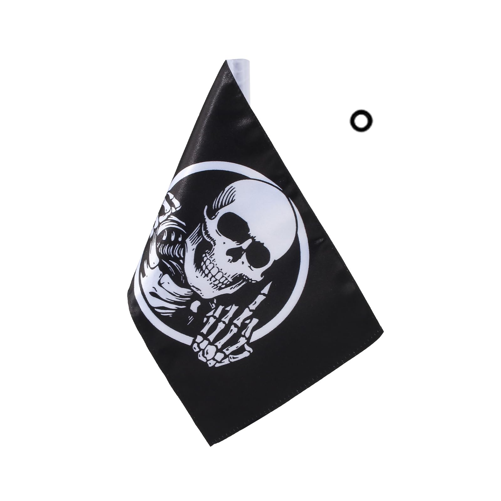 Pirate American Flag Bandana Crossbones Skull 6X 9'' Flags, Motorcycle Flag With 4/5' Sleeve For 3/8' Flag Mount Poles For Harley Touring Honda Yamaha Suzuki Ect Luggage Rack