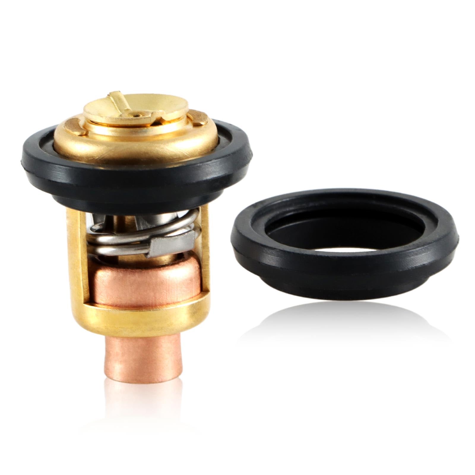 Himarklif Thermostat With 2 Gaskets Compatible With Johnson Evinrude 5-235 Hp Outboard Motors Replace#: 5005440 8330720 777260