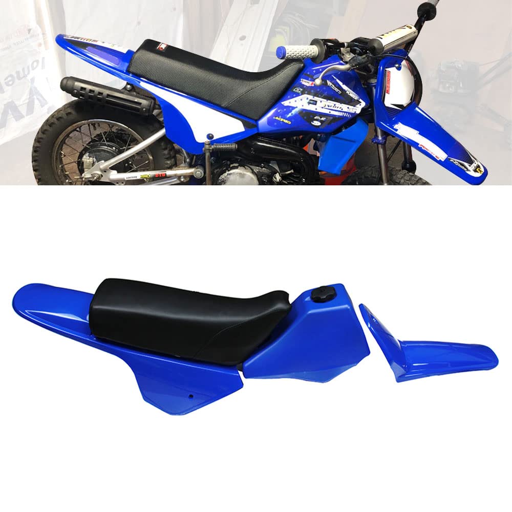 Jfg Racing Fairing Plastic Gas Tank Kit Rear Fender - Pw80 Pw 80 - Blue