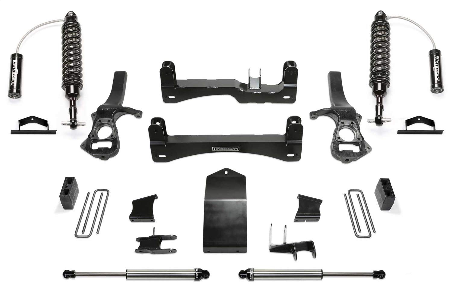 Fabtech K1174Dl Performance Lift System W/Shocks 4 In Lift W/Front Dirt Logic 2.5 Resi Coilover And Rear Dirt Logic 2.25 Shocks Performance Lift System W/Shocks