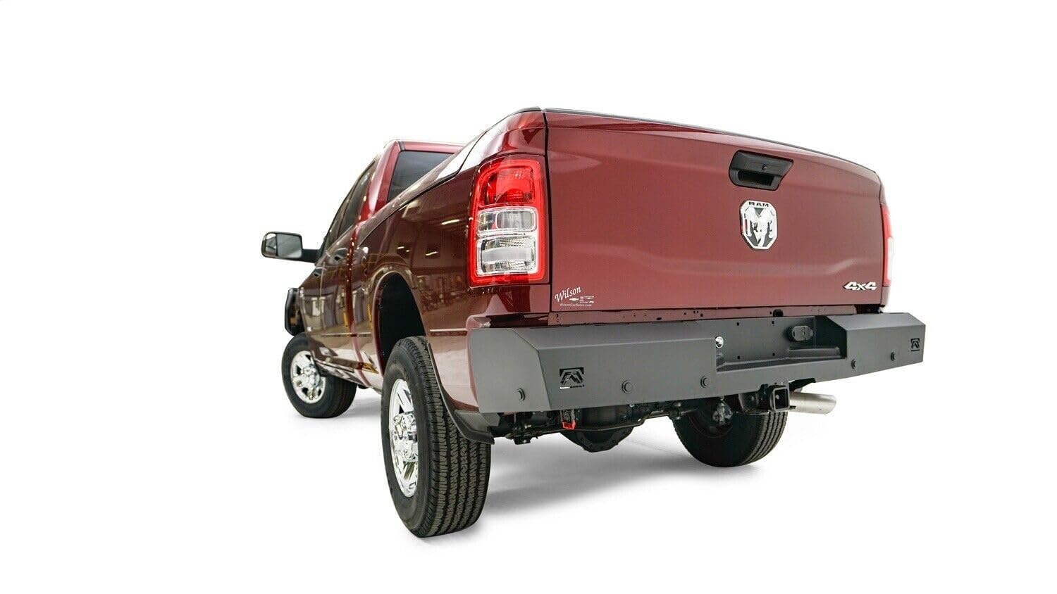 Fab Fours Dr19-Rt4450-1 Red Steel Rear Bumper Fits 19-23 Ram 2500