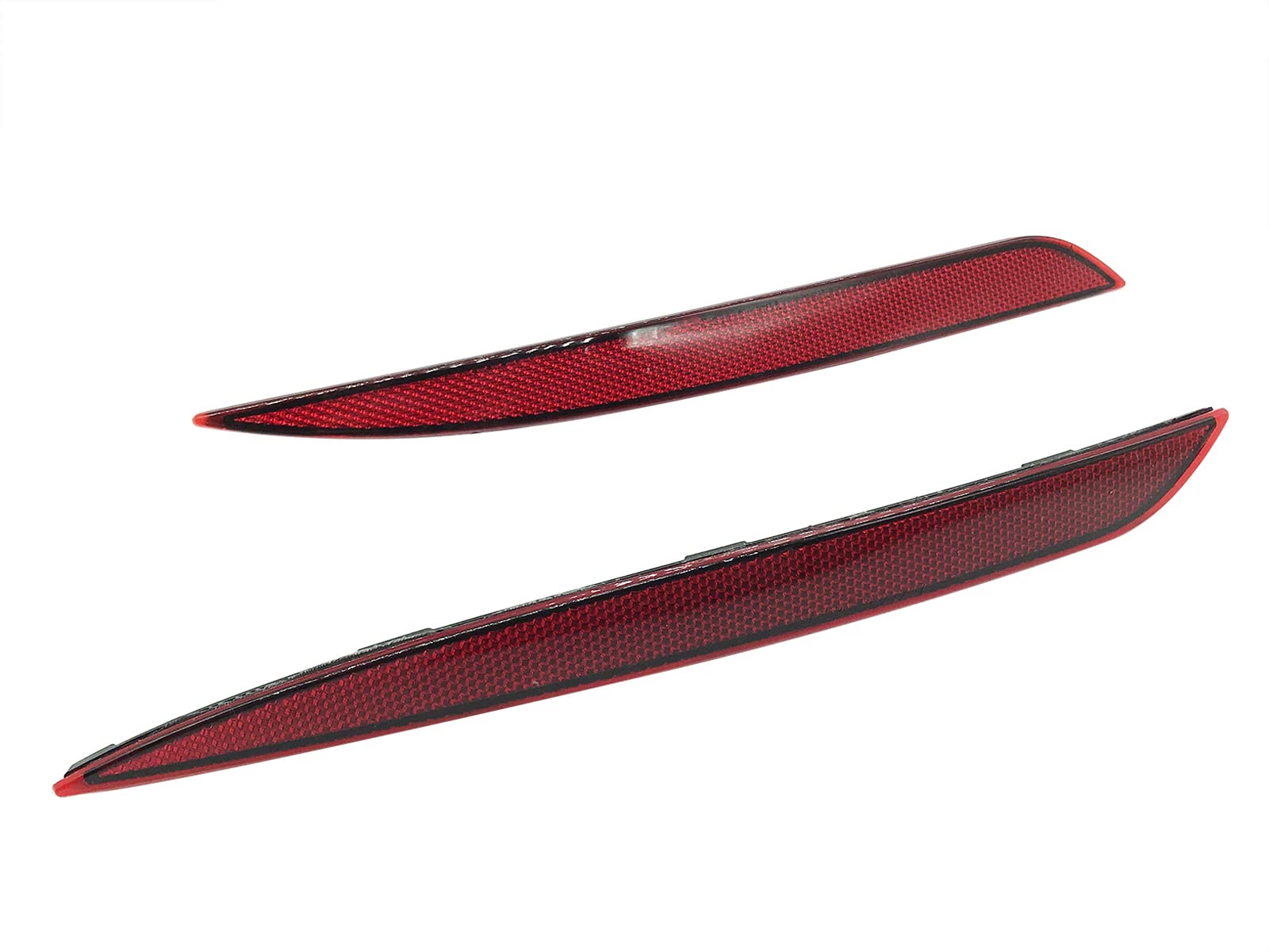 Replacement Tesla Model Y Reflector Rear Bumper Red Marker Lights Lens Trim 2020-2021 (Left & Right) (Tesla Model Y 2020 2021)