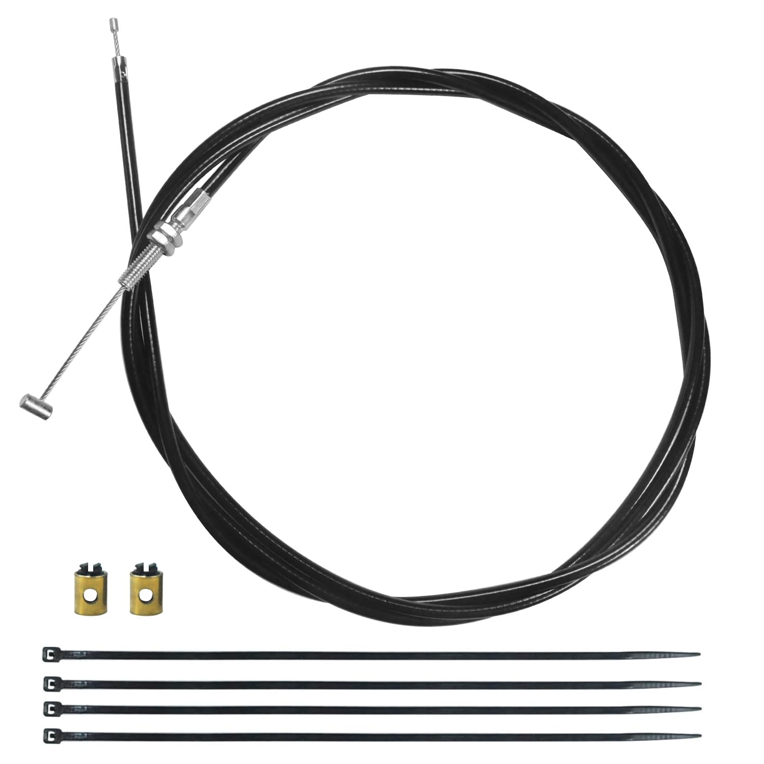 Hooup 75'' 1900Mm Straight Throttle Cable For 90Cc 110Cc 125Cc Kandi Gka Gka2 Go Kart Black Widow Go Cart Yerf Dog Mini Bike Gas Scooter Dirt Bike Buggy