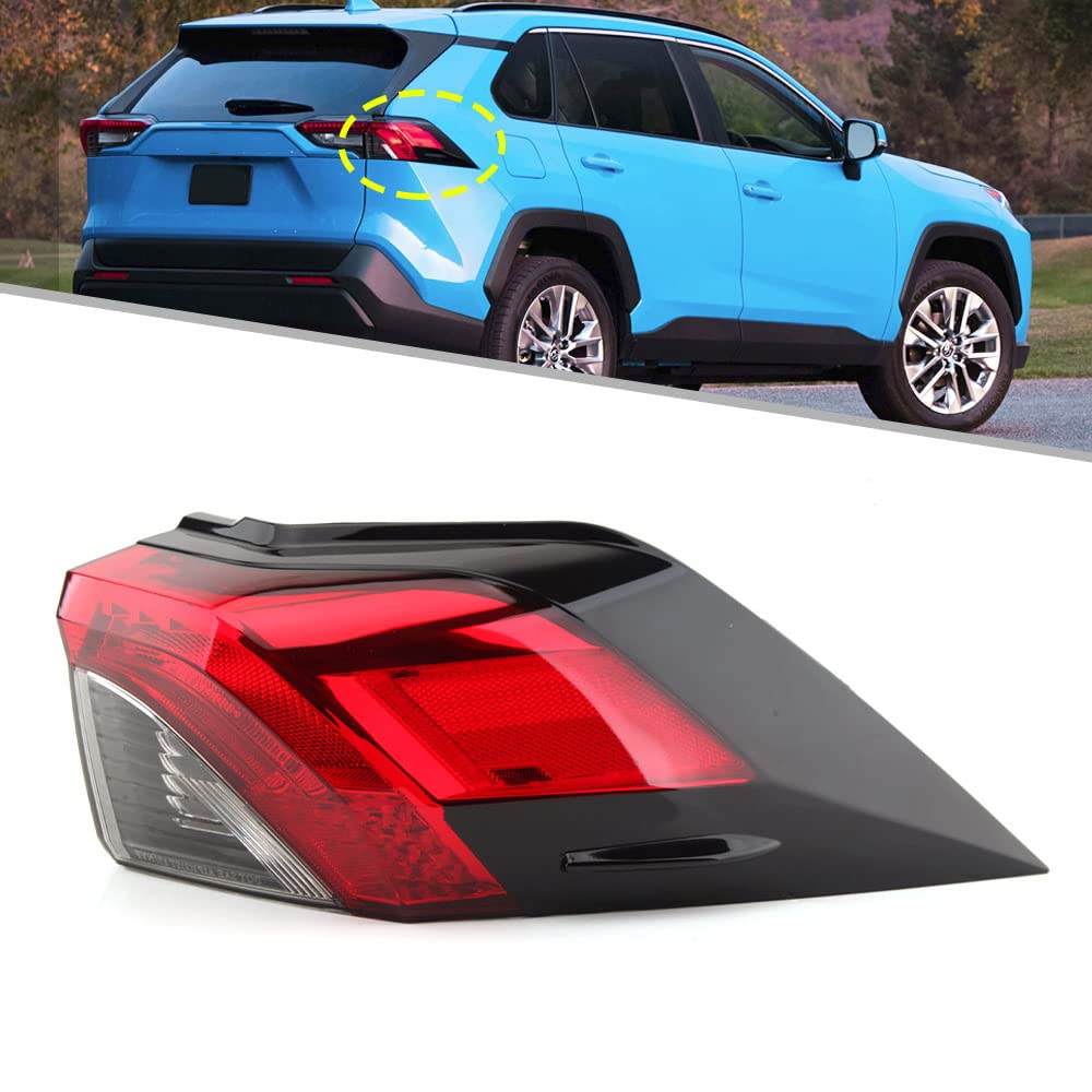 Mzorange Tail Light Rear Brake Lamp For Toyota Rav4 2019 2020 2021(Right Passenger Side)