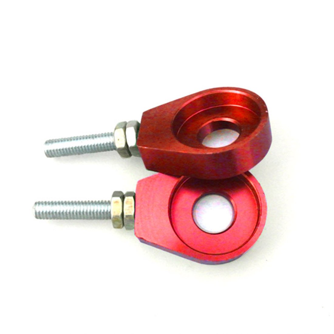 Sthus 2Pcs 12Mm Chain Tensioner Adjusters Fit Honda Xr Crf 50 70 Bike Scooter Red