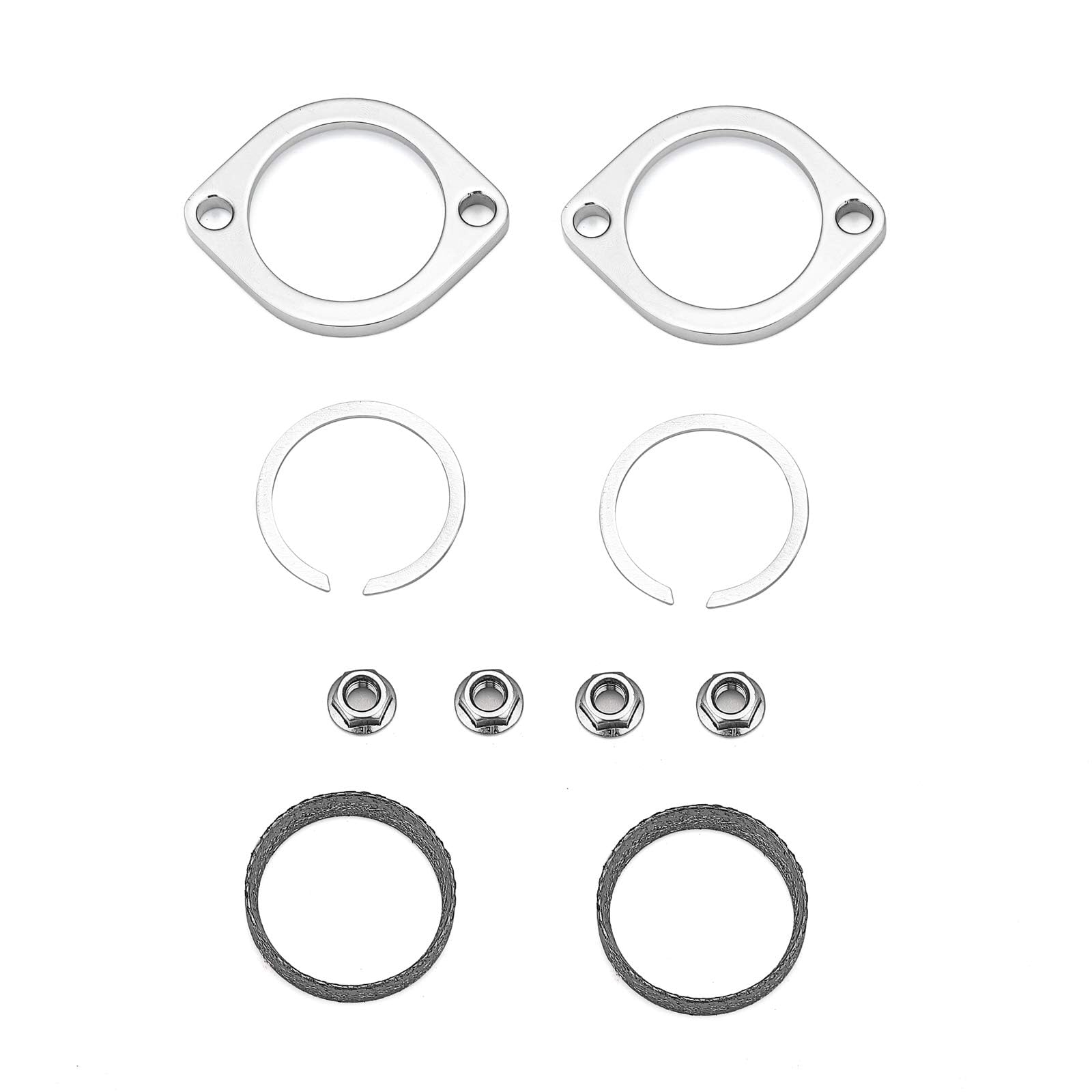 Weisen Exhaust Flange Gasket Kit Compatible With Harley Big Twin Models 1984-Up Evolution Sportster 1986-Up Twin Cam Models 1999-Up
