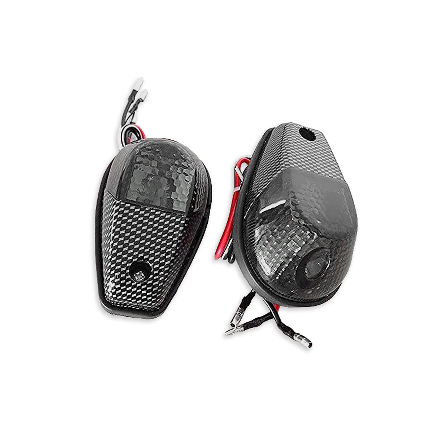 Httmt Mt224-012-Cn+Sm Smoke Flush Mount Turn Signals Blinker Light Compatible With Universal Sportbikes