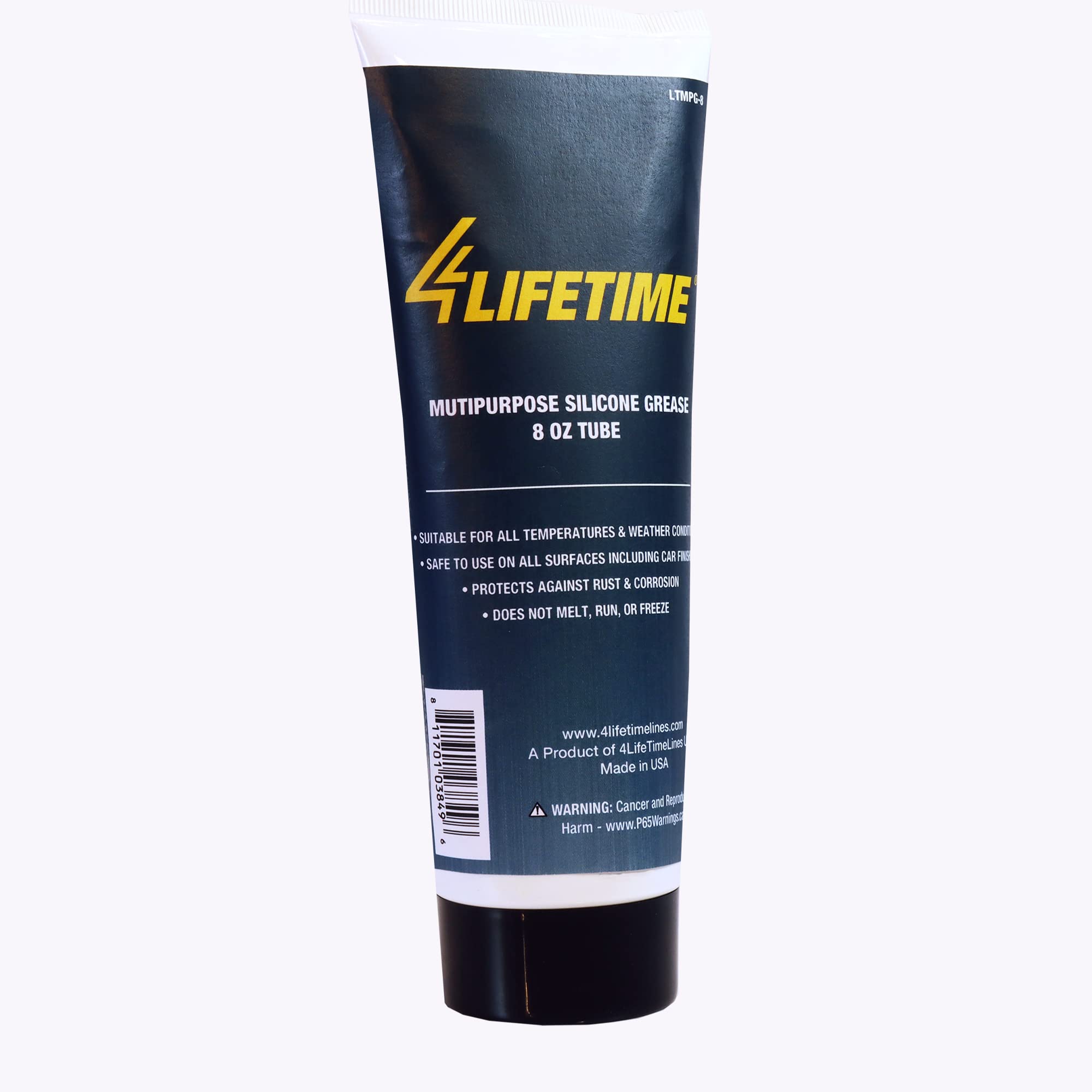 4Lifetimelines Multi-Purpose Silicone Grease – 8 Oz Tube, Brake Grease, Brake Caliper Grease, Brake Lubricant, All-Weather Lubricant For Auto, Home, Farm & Shop, Long-Lasting Versatility