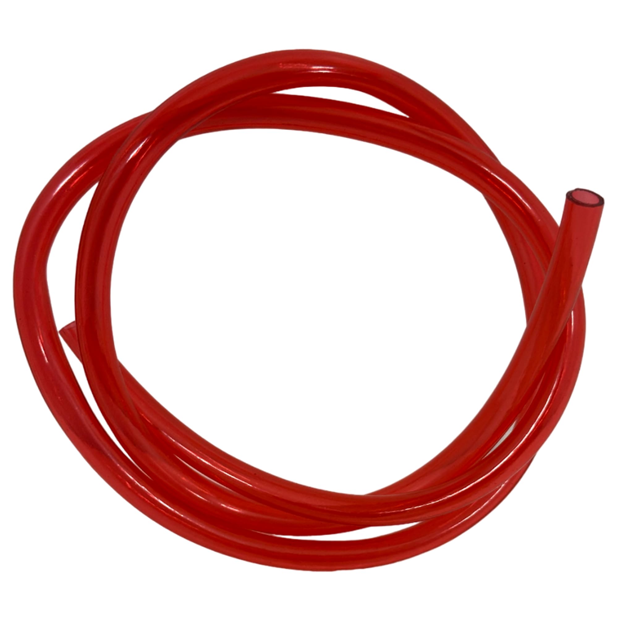 Outlaw Racing Or2095R Fuel Line Gas Hose Tube - 1/4' Inner Diameter - Compatible With Chainsaw, Motorcycle, Atv, Snowmobile & Jet Ski – Polyurethane Tubing - 3 Ft Long Fuel Hose For Small Engine (Red)