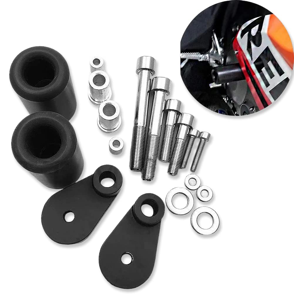 Httmt Mt219-006-Bk No Cut Frame Slider Crash Protector Compatible With 2006 2007 Cbr 1000Rr 1000 Rr Black