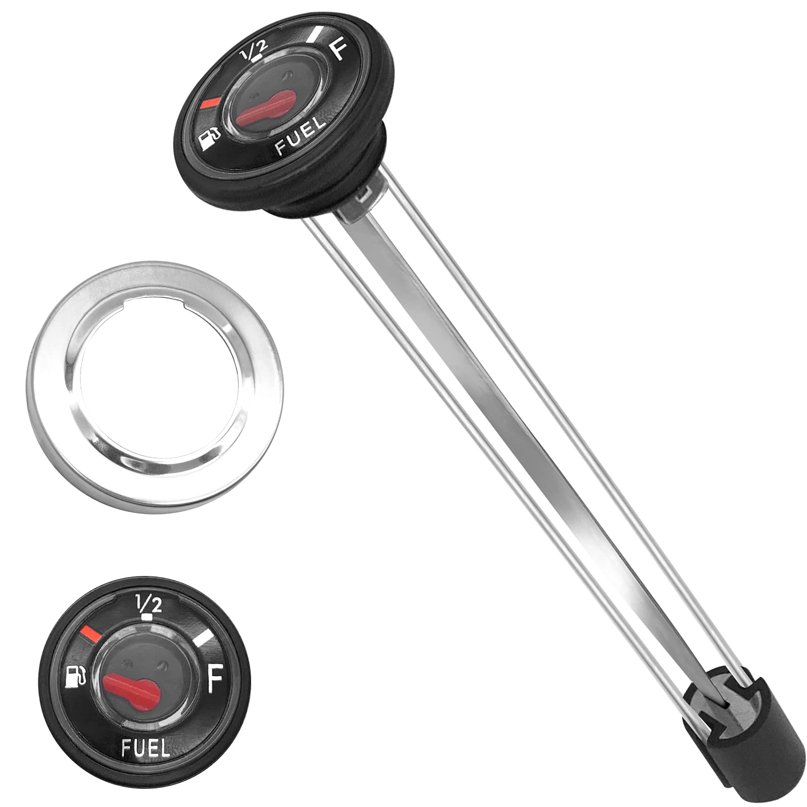 Fuel Gas Tank Level Gauge Meter For Yamaha Big Bear 400 Grizzly 600 Kodiak 400 Yfm400 Yfm600 (Oem# 4Sh-24260-11-00 4Sh-24261-00-00)