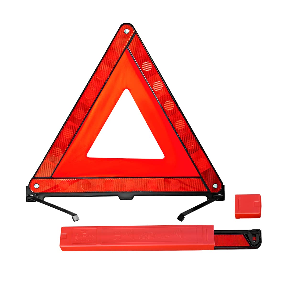 Aukepo Warning Triangles, Foldable Car Road Warning Reflective Triangles, Emergency Triangle For Vehicles Breakdown, Slow Moving Vehicle Triangle Reflector Safety Triangle Kit