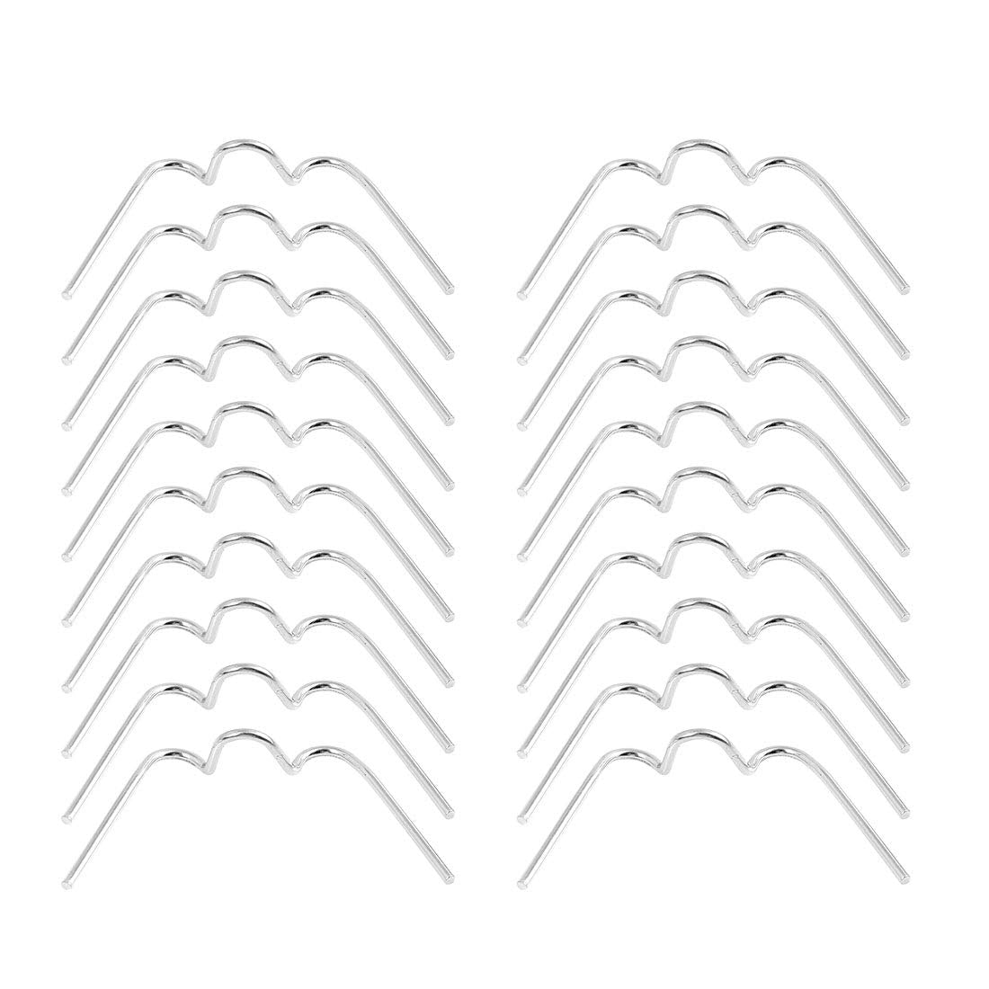 Uxcell Universal Replacement Motorcycle Fastener Spring Clip For Round Headlight 20Pcs