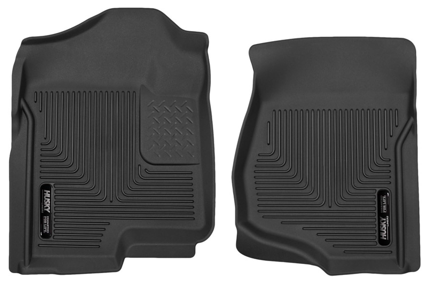 Husky Liners X-Act Contour Floor Mats | Fits 2019-2024 Ram 2500, 3500 Crew/Mega Cab | Front Row, 2-Pc Black - 54801