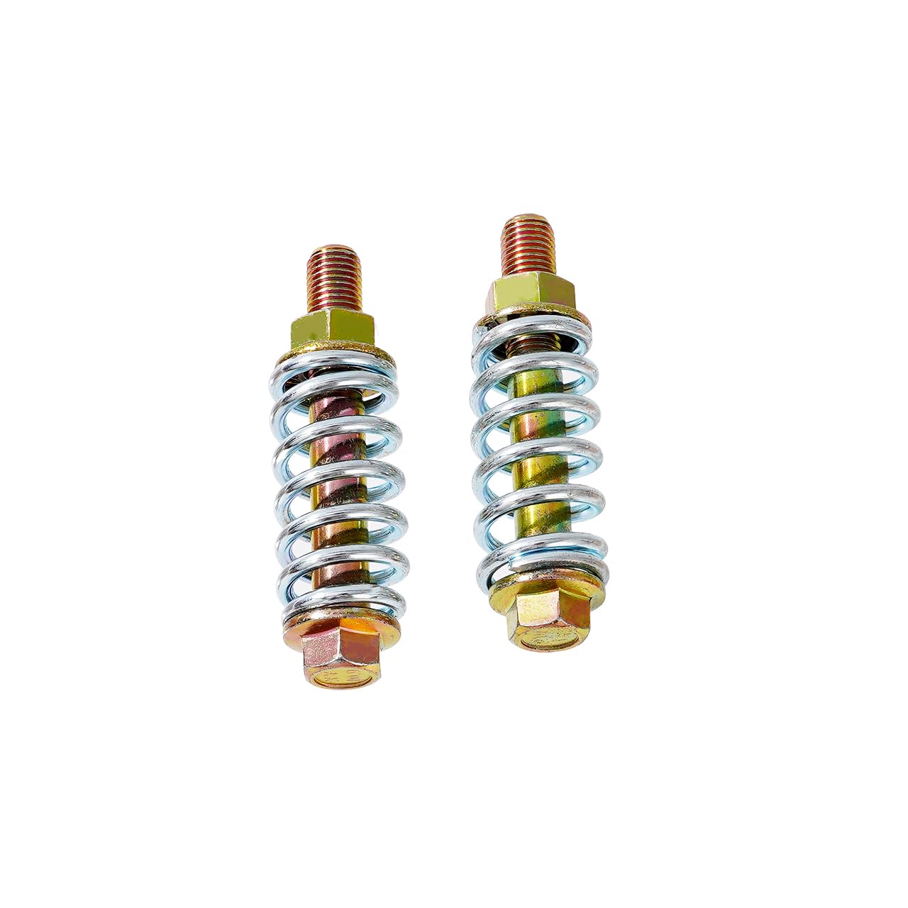 Rwraps 2-Pack Exhaust Bolt And Spring M10-1.5X67Mm Exhaust Spring Bolt & Nut Harware Kit
