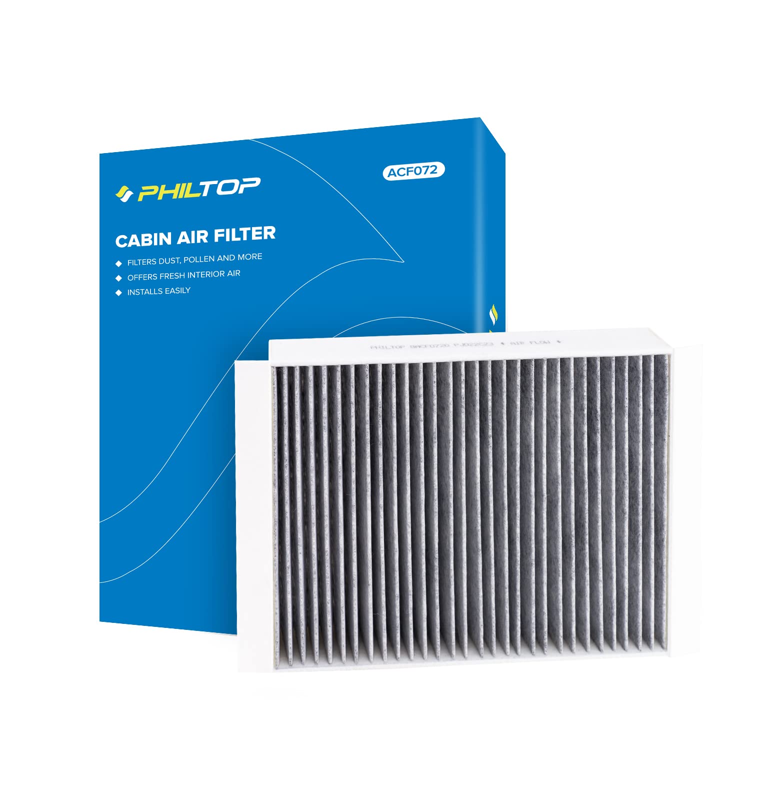 Philtop Cabin Air Filter, Acf072 (Cf11719) Replace For C300, C400, C43 Amg, Cls450, Cls53 Amg, E400, E43 Amg, Gl350, Gl450, Gl63 Amg, Glc300, Glc350E, Gle300D, Gle350D, Gls350D, Ml250, Ml350 Filter