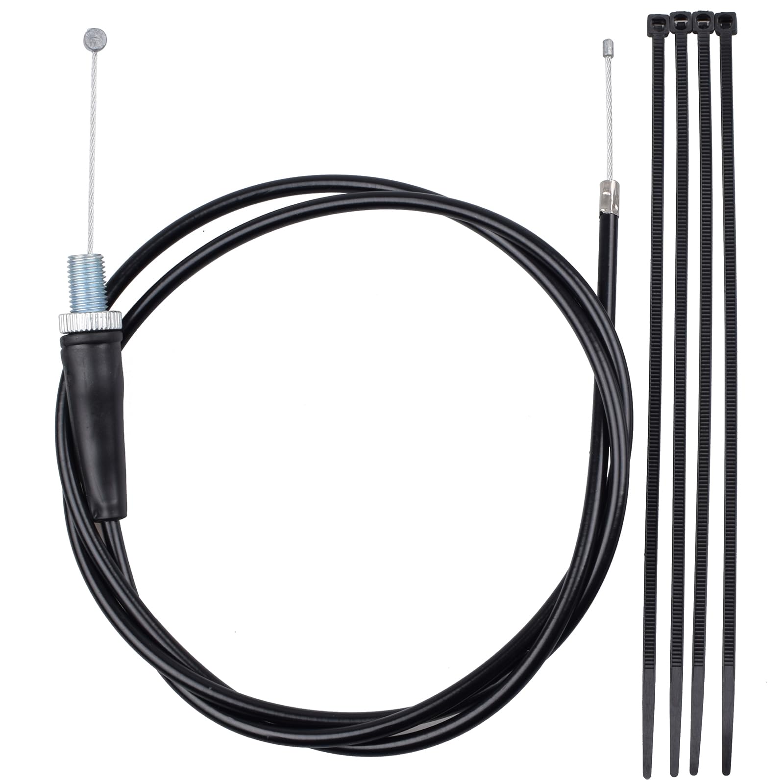 Heymaillc 50 Inch Mini Bike Throttle Cable Kit For Ct200U Bt200X Ct200U-Ex Predator 212 Baja Warrior Mb165 Mb200 Db30 196Cc 6.5Hp 200Cc Motovox Mbx10 Mbx11 Gx160 Gx200 Pit Bike Parts(Black)