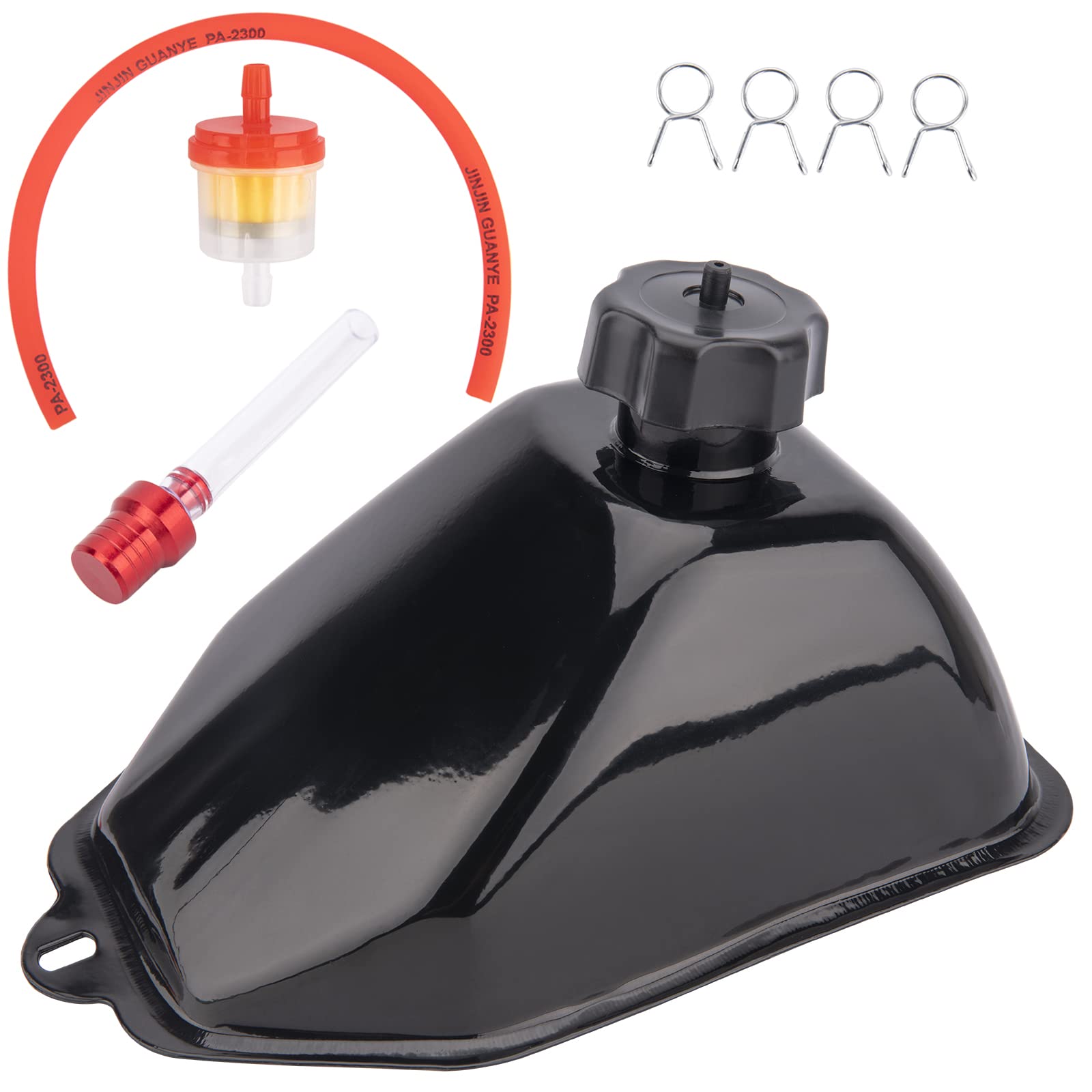 110Cc Metal Gas Fuel Petrol Tank For 50Cc 70Cc 90Cc 110Cc 125Cc Atv Quad Chinese 4 Wheeler Sunl Coolster Roketa Taotao Ata Jcl Baja Motorsports Bms Vitacci Rider Rps Sej Icebear Eagle Peace Kazuma