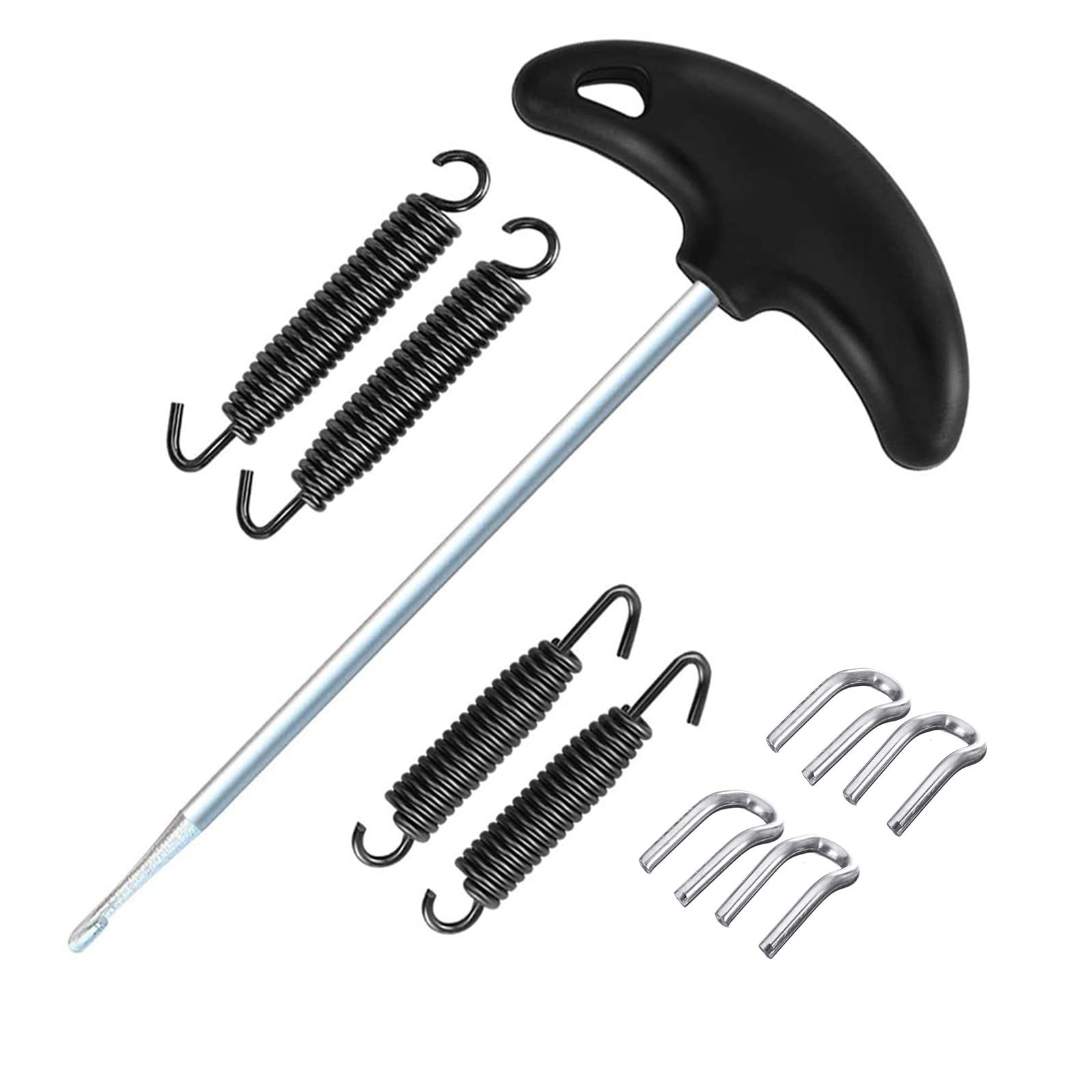 Motorcycle Spring Puller, Motorcycle Exhaust Pipe Spring Puller Installer Hook Tool, Exhaust Pipe Springs 67Mm/75Mm Swivel Hook, Exhaust Spring Tool, Motorcycle Installer Hook, Exhaust Spring (1 Set)