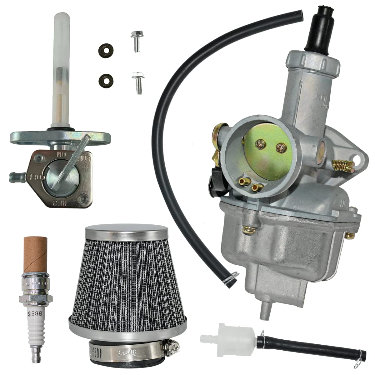 Carburetor Fit For Honda Xr100 1981-1984,Fit For Honda Xr100R 1985-2004,Fit For Honda Crf100F 2004-2013, Atv Carb With Air Filter And Fuel Valve Petcock