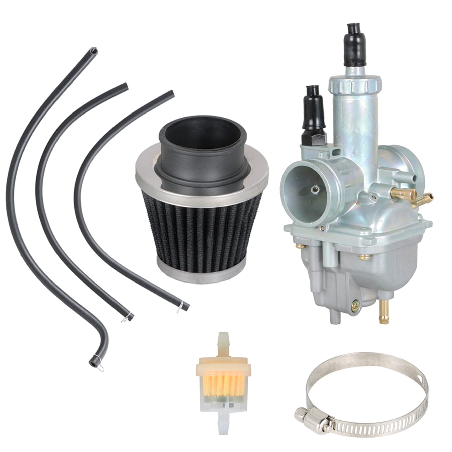 All-Carb Carburetor And Air Filter Replacement For Kawasaki Bayou 250 Klf250A Bayou 220 Klf220A Carb