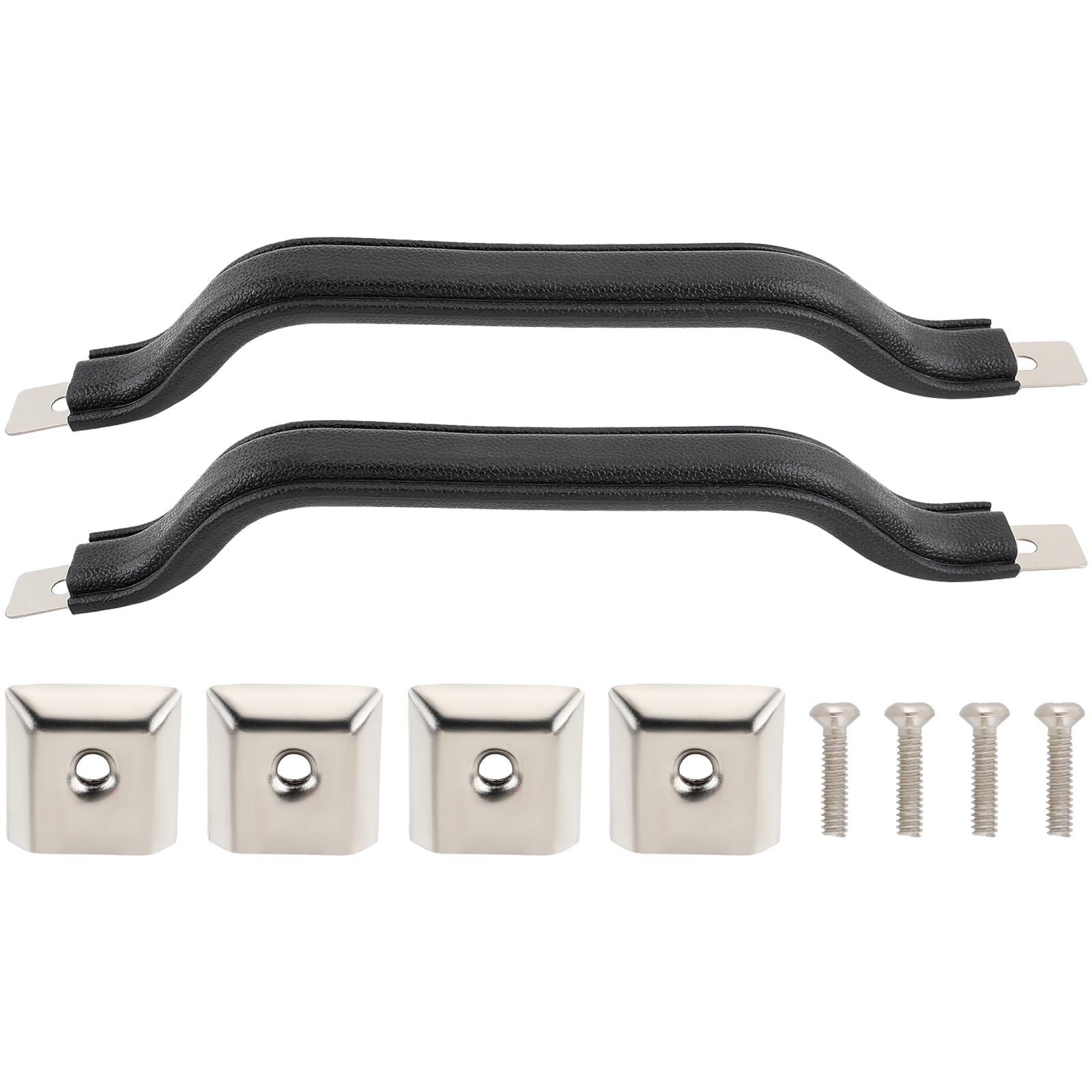 Carbbia 55009801K Interior Door Handle Pull Strap Kit Black Front Left Driver And Right Passenger Side Compatible With Jeep Wrangler Yj 1987-1995 Pack Of 2