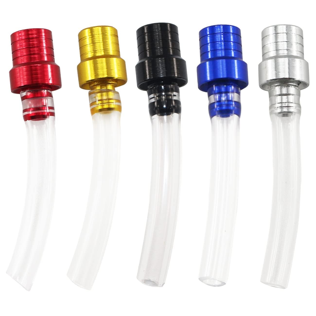 Pro Bat 5 Pack Cnc Motorcycle Gas Cap Two-Way Breather Tube Vent Fuel Gas Cap Air Vent Tube Breather For Dirt Bike Pit Bike Atv All Factory Crf Xr Cr All Quads All Off-Road Motorcycle