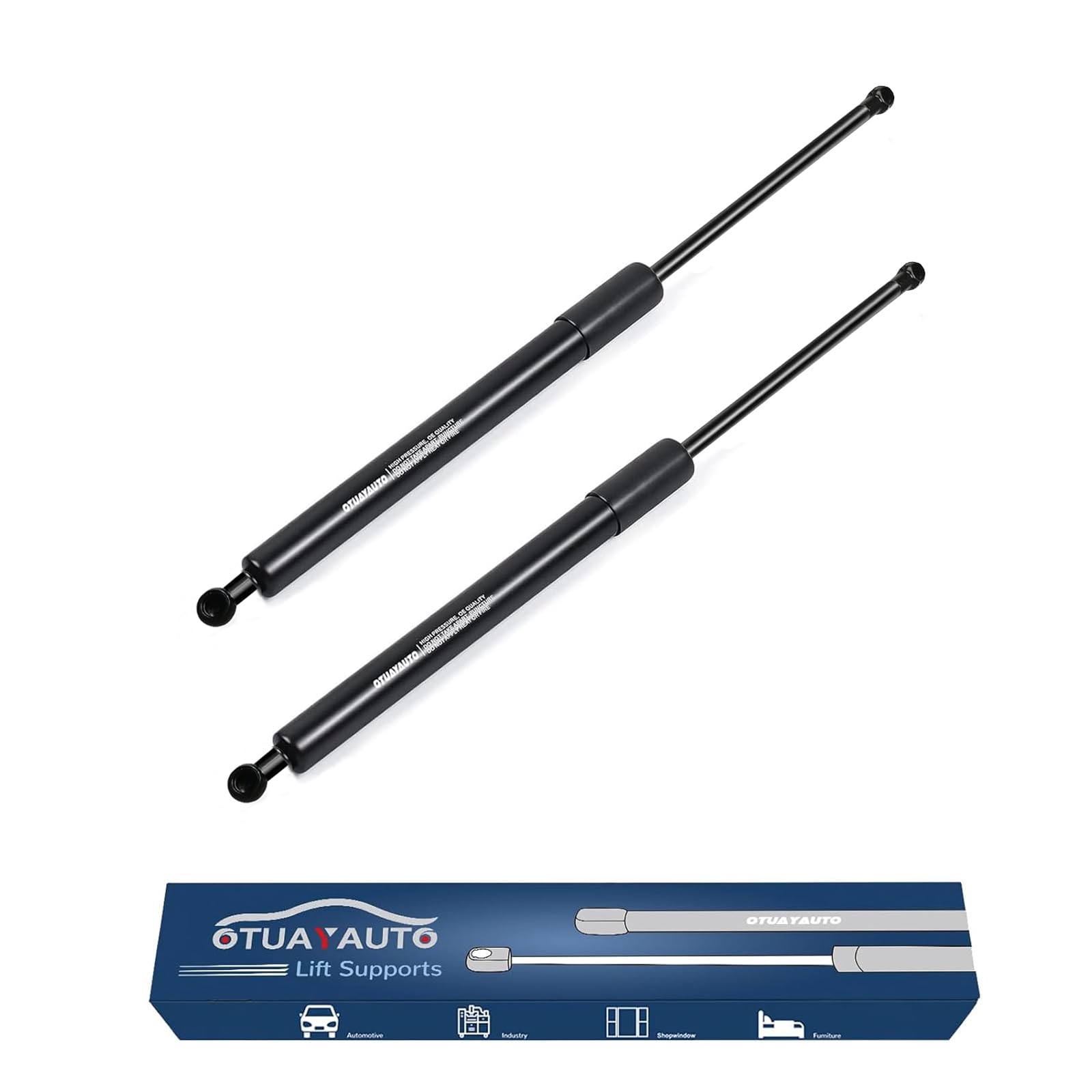 Otuayauto Rear Liftgate Struts, Hatch Lift Support Shocks Replacement For 2007-2014 Chevy Tahoe/Suburban 1500, 2007-2013 Suburban 2500, 2007-2014 Gmc Yukon, Cadillac Escalade, Sg330076 6156, Pack Of 2