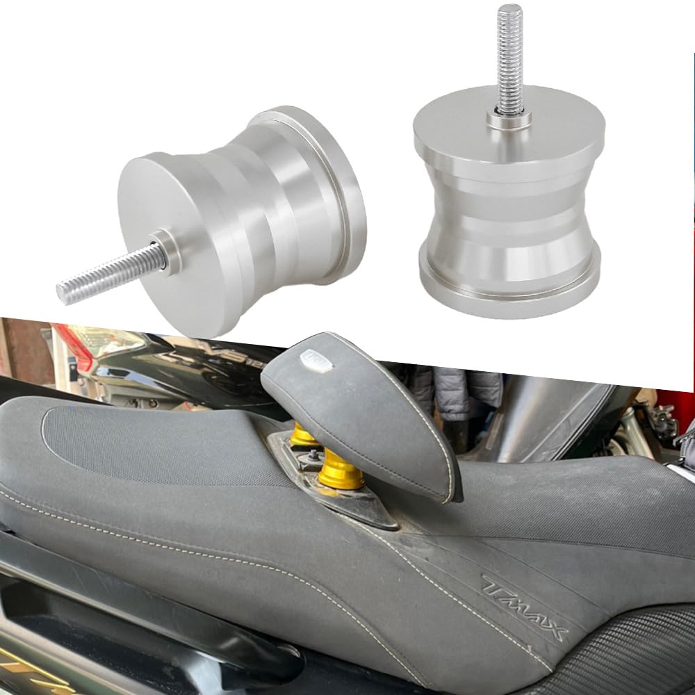 For Yamaha Tmax530 T-Max530 2012-2016 Xmax 300 X Max 2018-2023 Motorcycle Rear Back Seat Riser Backrest Heighten Cushion Raised (Silver)