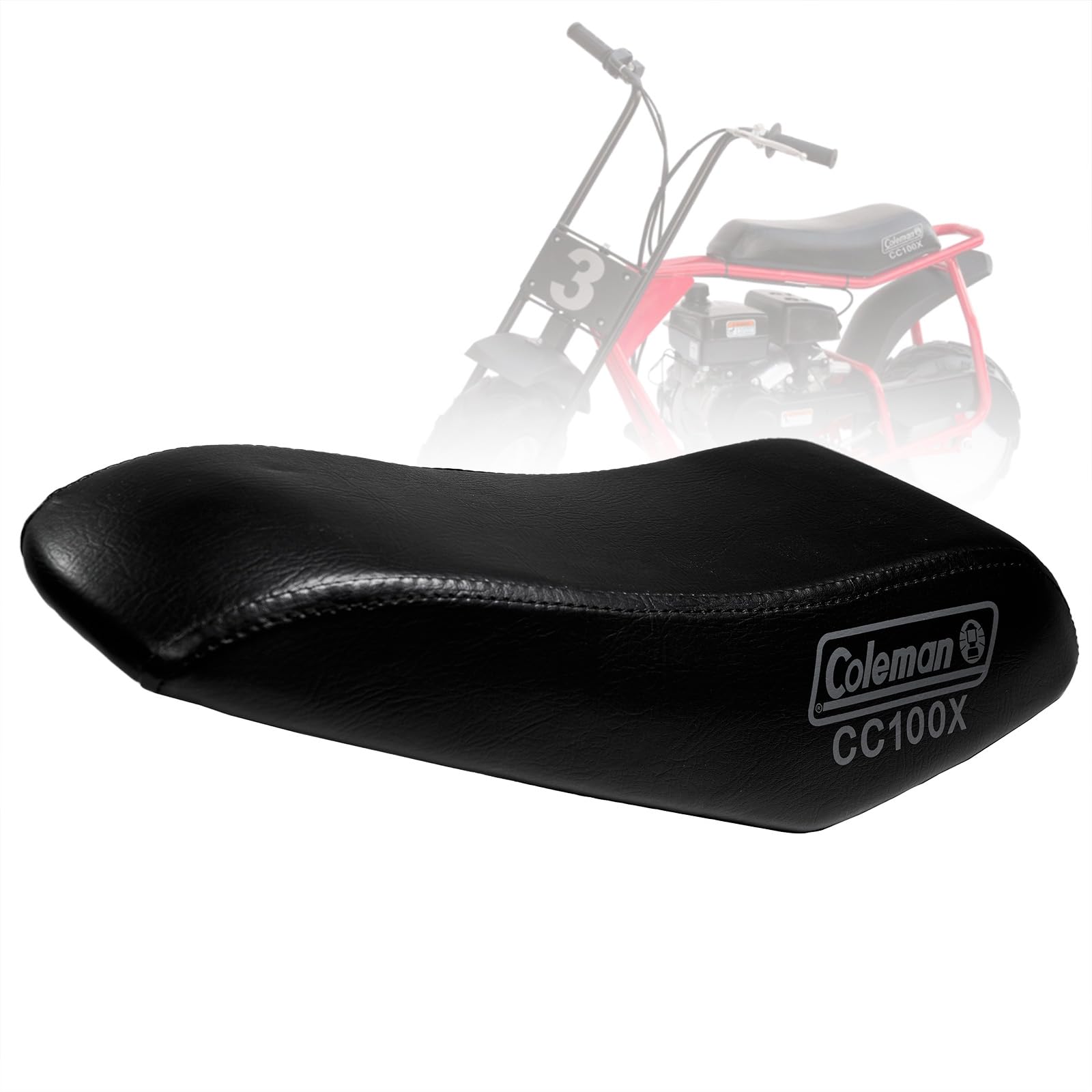 Jmchstore New Upgraded 17'' Seat For Coleman Cc100X, Baja Db30 Doodle Bug 98Cc 100X 100Cc Motor Cc100 3.0Hp Mini Bike Trail Powersports Parts, Black
