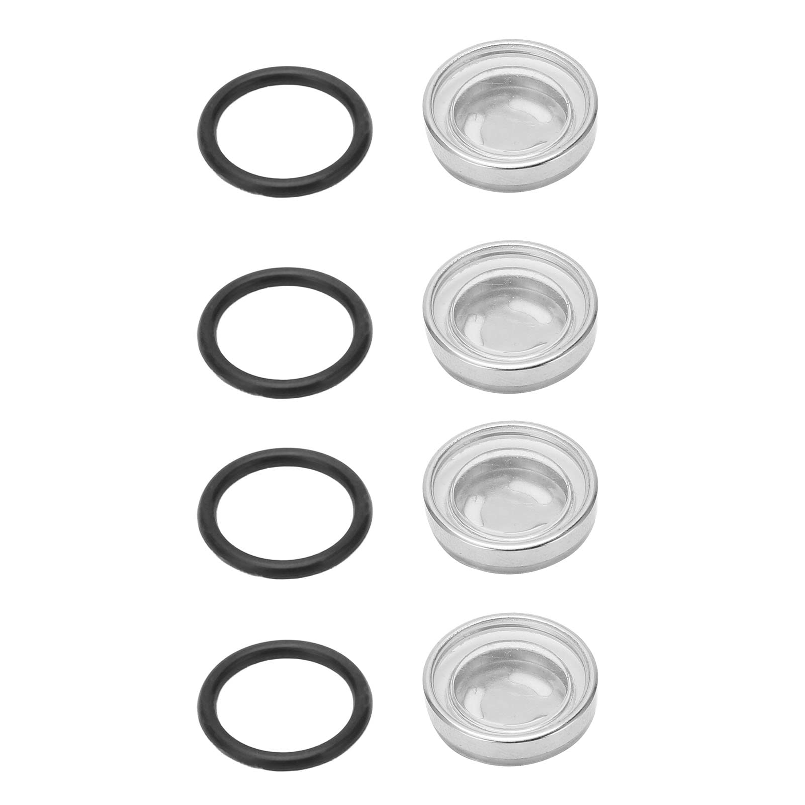 Brake Master Cylinder Gasket Set, 4 Pcs Brake Master Cylinder Reservoir Sight Gasket Set Motorcycle Accessory For Scooter Atv Dirt Bike