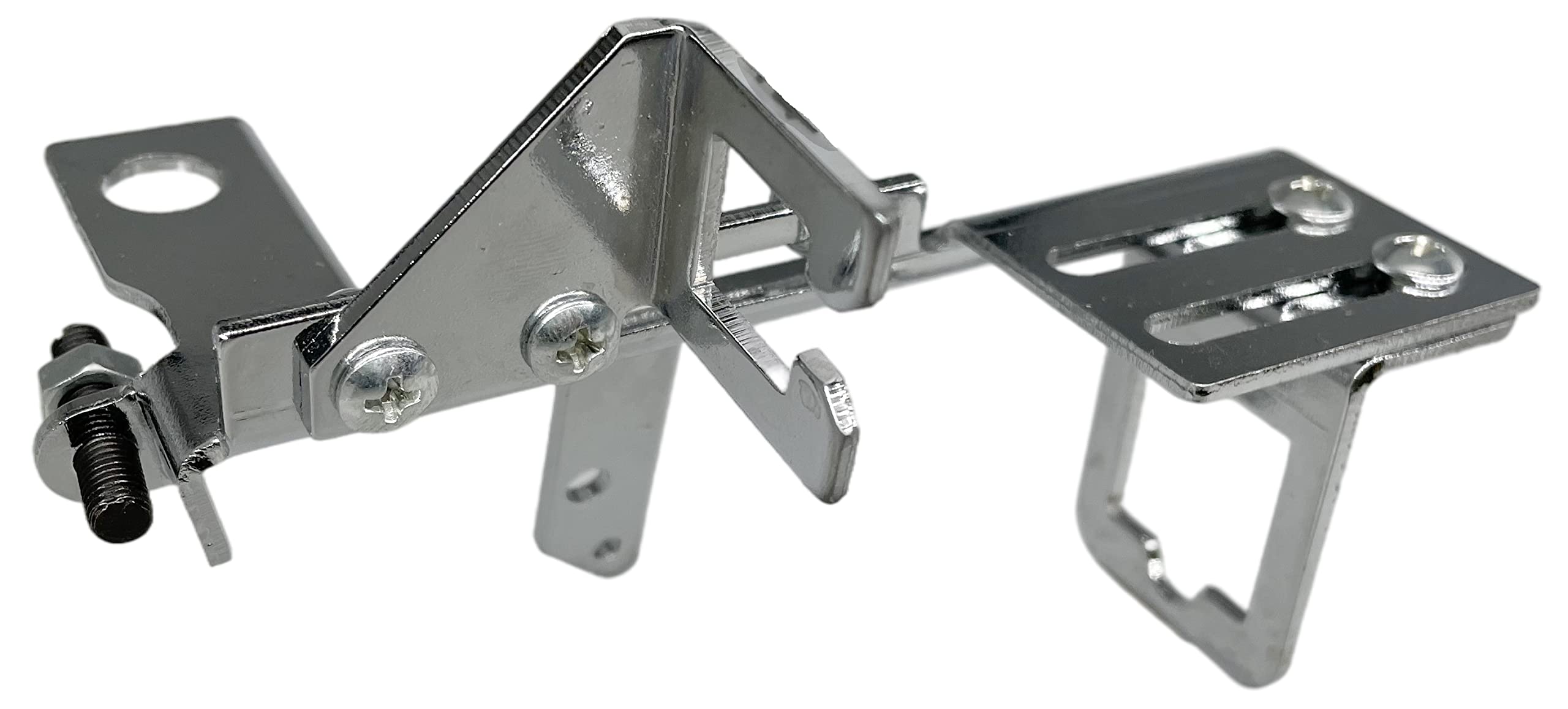 Lkonwee 24283 Throttle And Kickdown Cable Bracket Kit,Adjustable,Chrome Steel Carburetor Linkage Bracket Fits For Sbc Bbc Holley