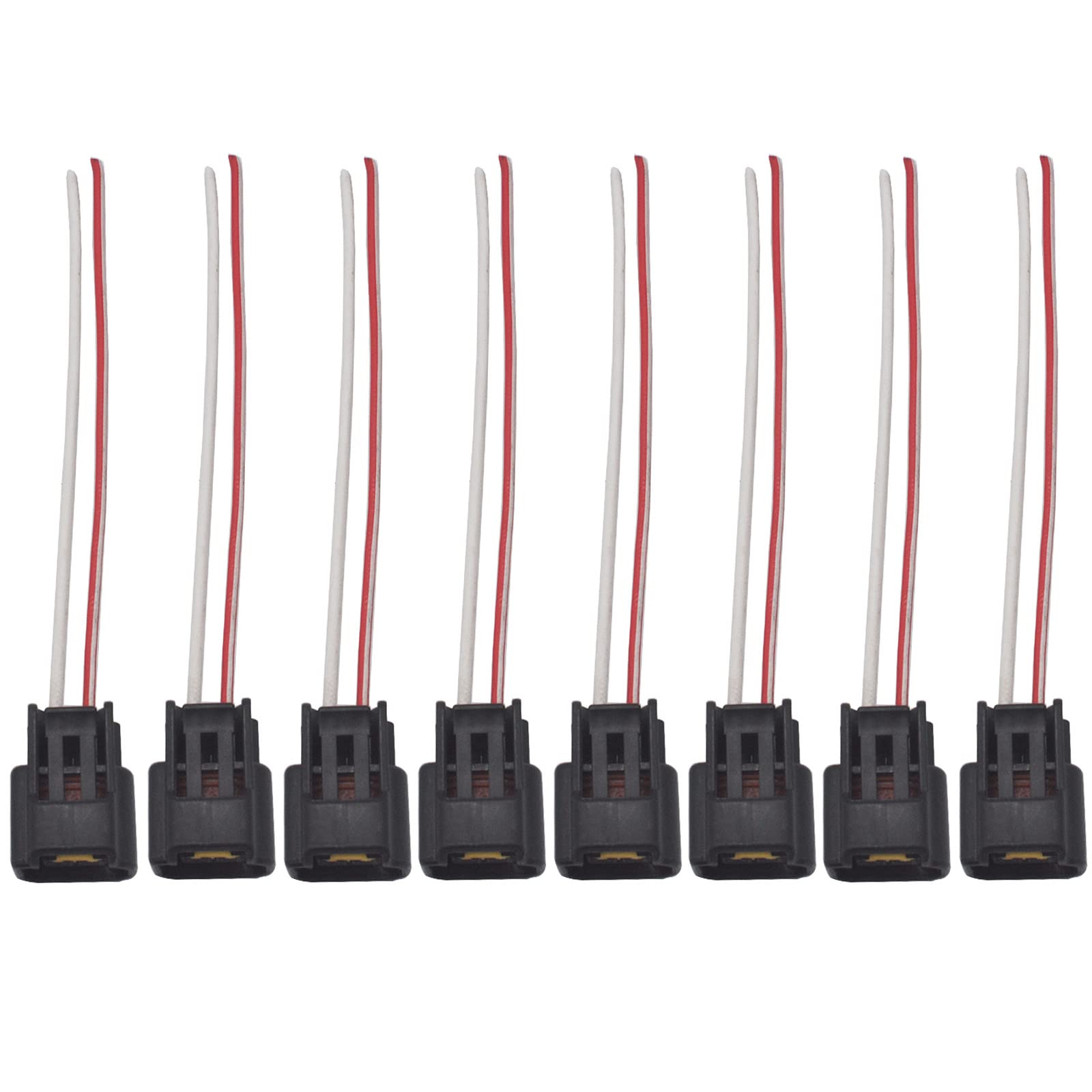 Oyeauto Ignition Coil Female Connector Plug Harness Set Of 8 Compatible With Ford Lincoln Mercury