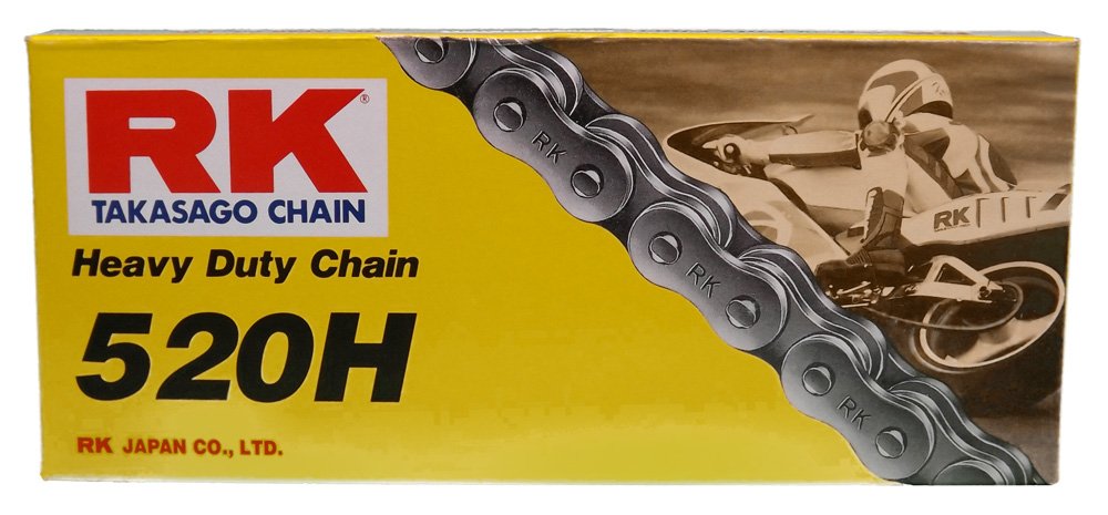 Rk Racing Chain M520Hd-120 (520 Series) 120-Links Standard Non O-Ring Chain With Connecting Link