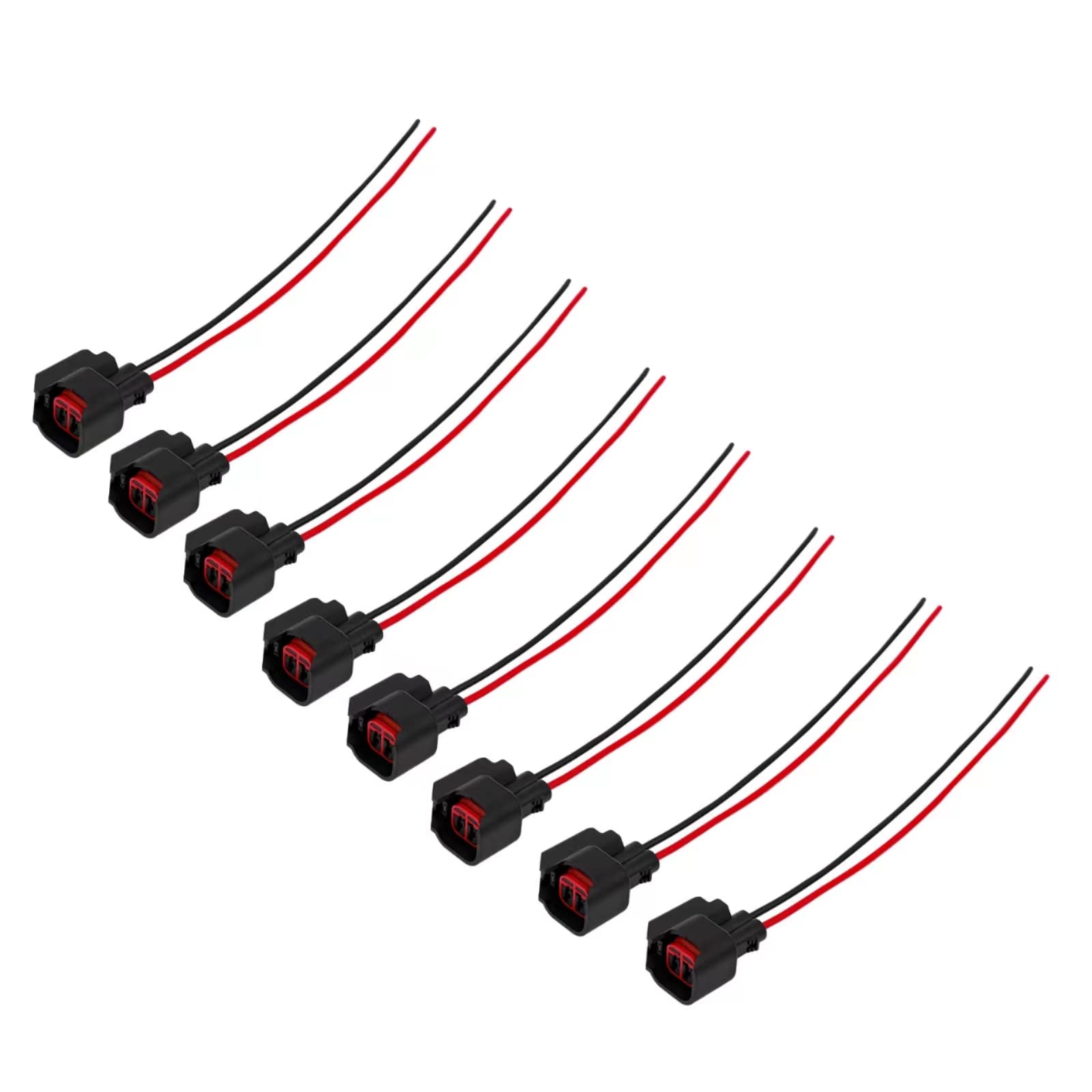 Fuel Injector Pigtail Connector Plug Wire Ev6 Ev14 Fit For Ford F-150 F-250 Crown Victoria Mustang Pigtail Harness (8 Pcs)